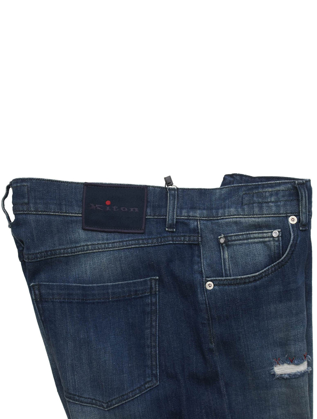 Kiton Blue Cotton Ea Jeans
