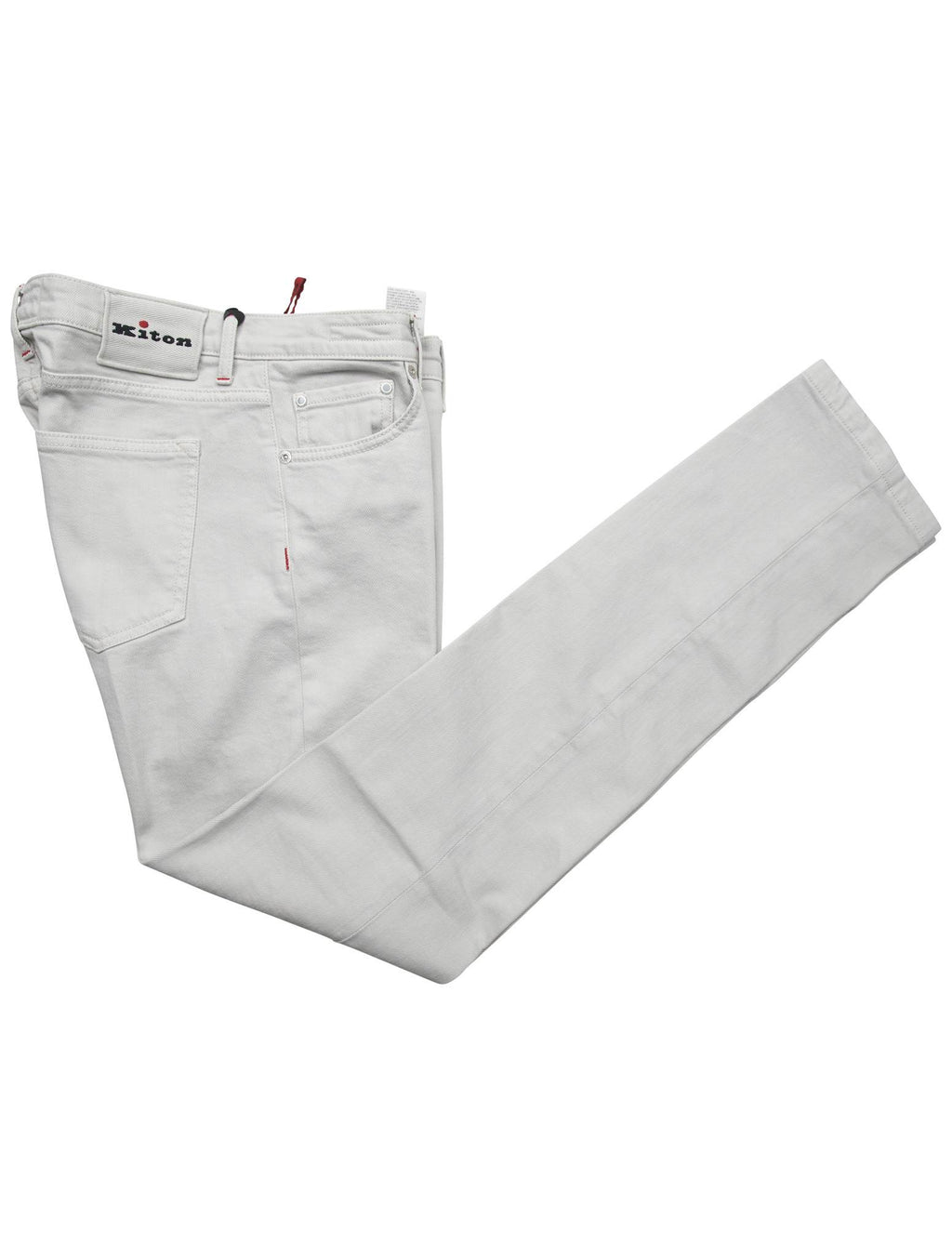 Kiton Gray Cotton Ea Jeans