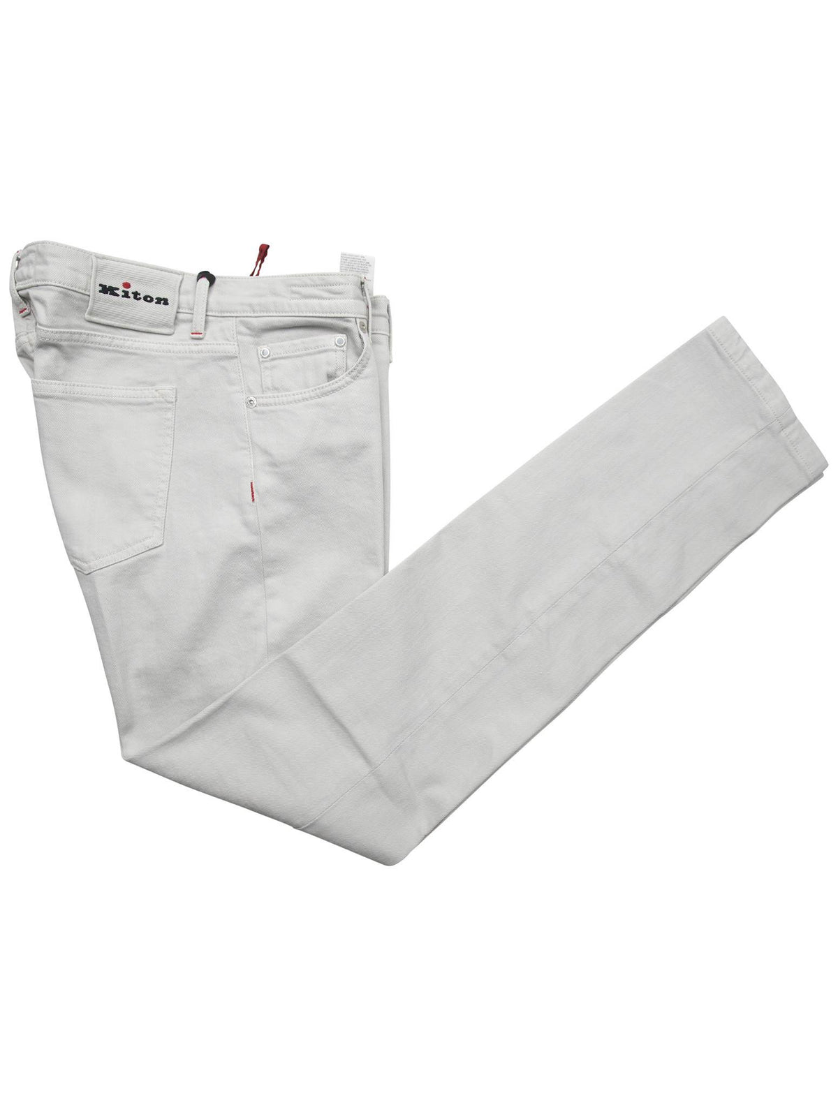 Kiton Gray Cotton Ea Jeans