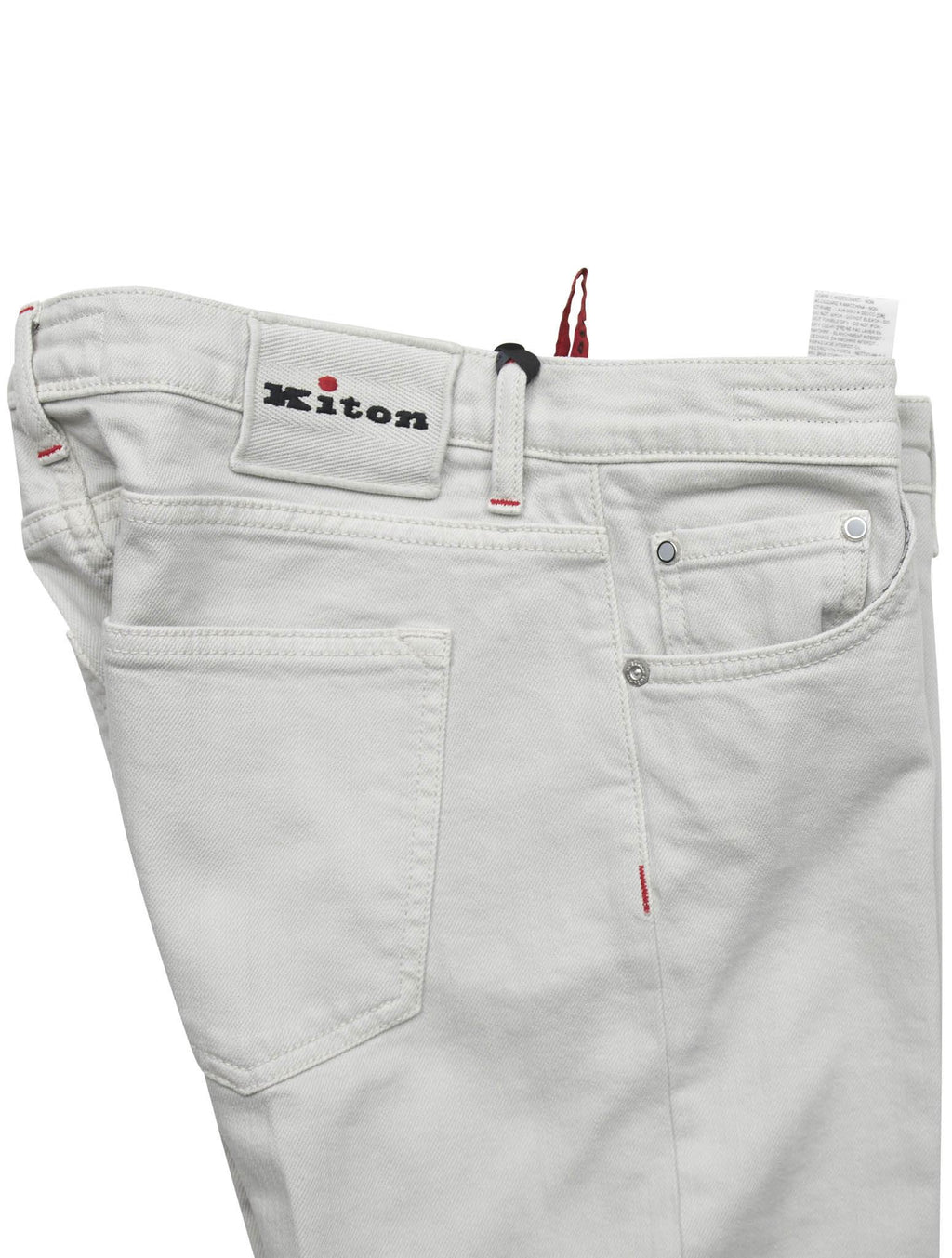 Kiton Gray Cotton Ea Jeans