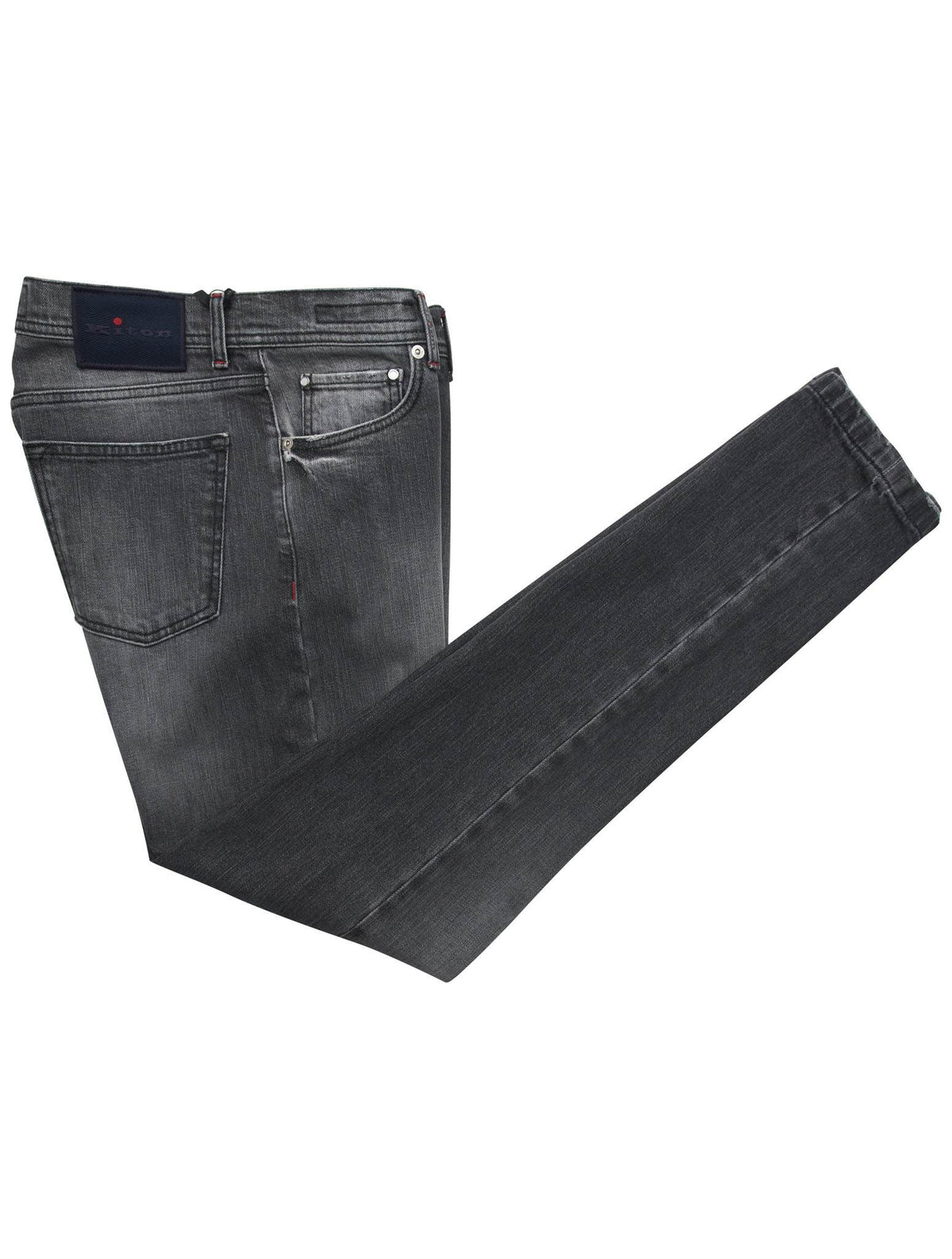 Kiton Gray Cotton Ea Jeans