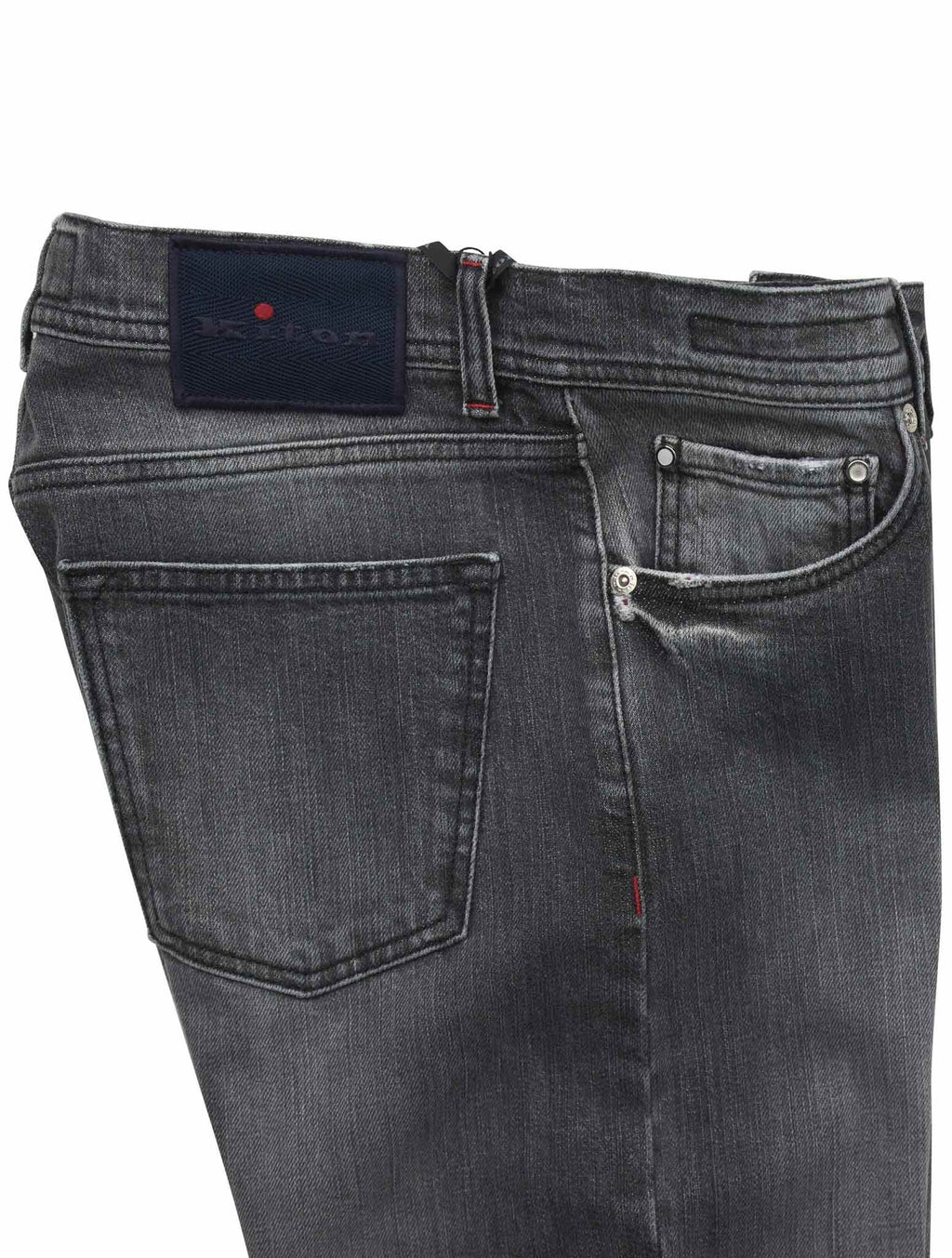 Kiton Gray Cotton Ea Jeans