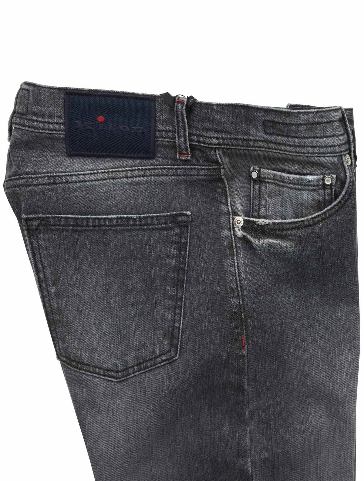 Kiton Gray Cotton Ea Jeans