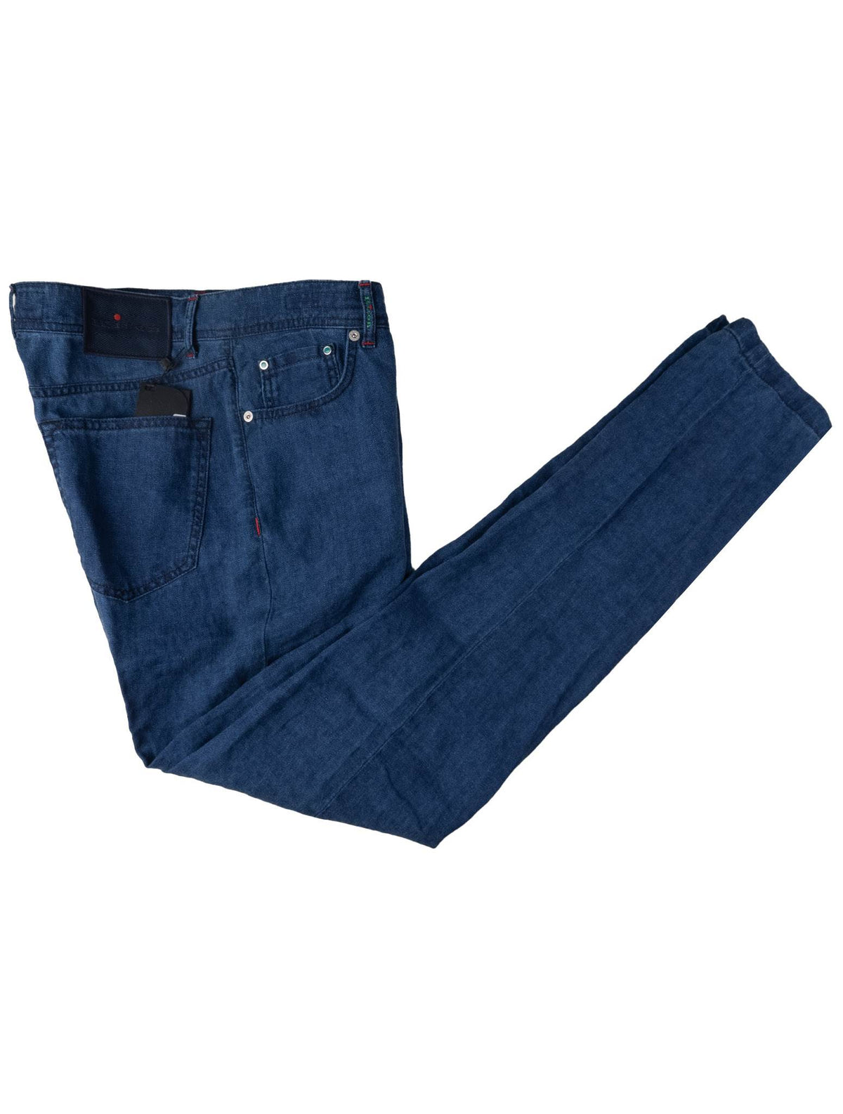 Kiton Blue Linen Jeans