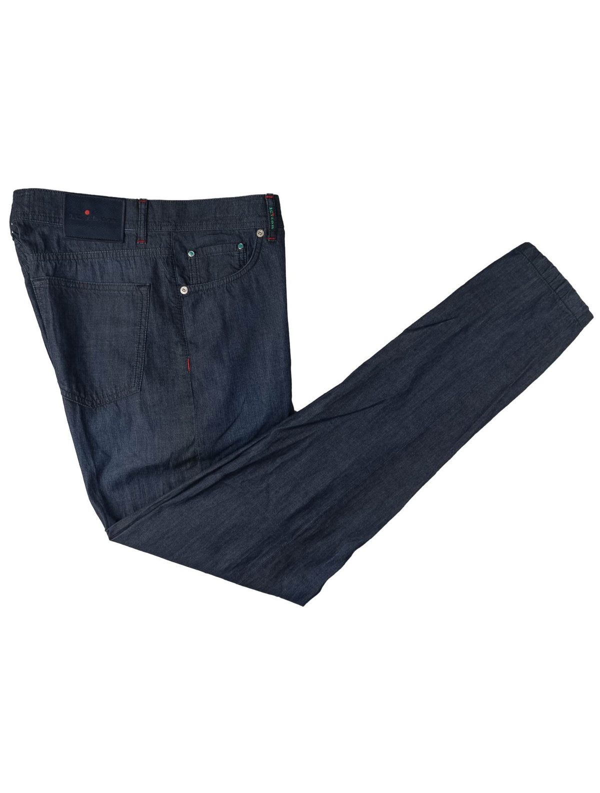 Kiton Blue Cotton Jeans