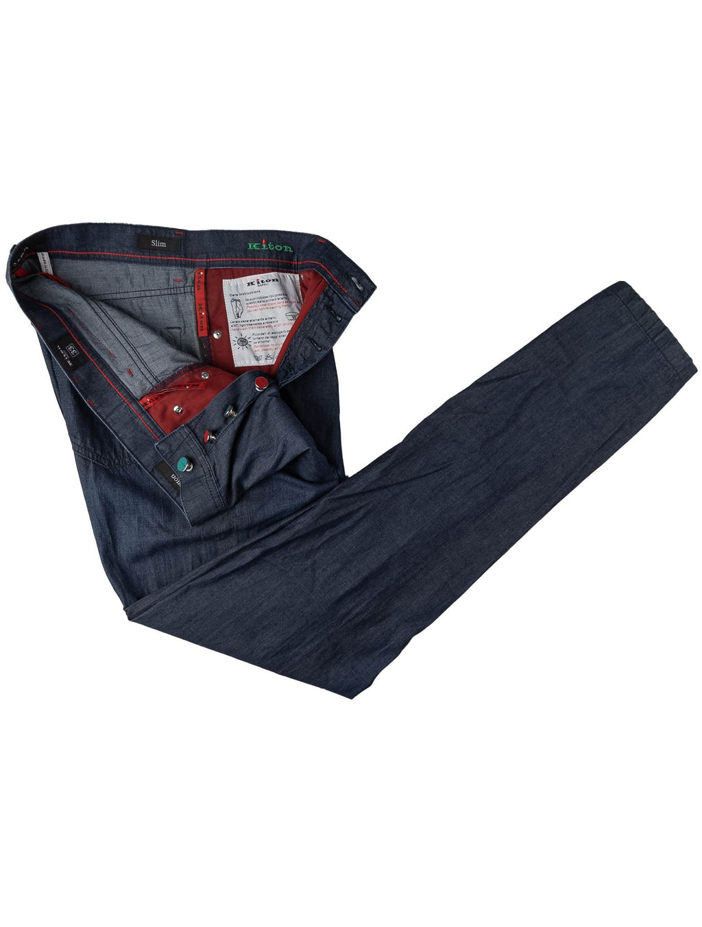 Kiton Kiton Blue Cotton Jeans Blue 001