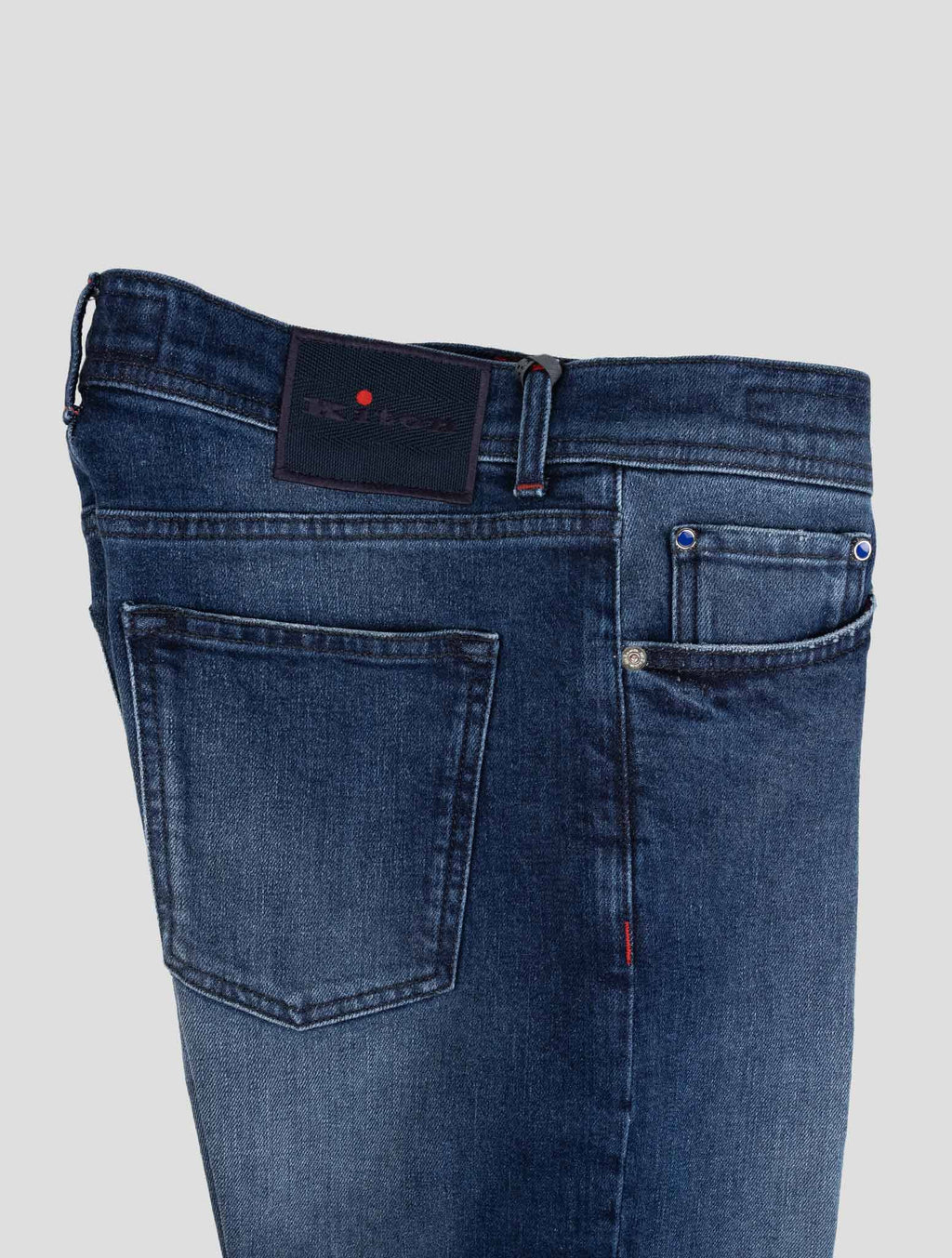 Kiton Blue Cotton Ea Jeans