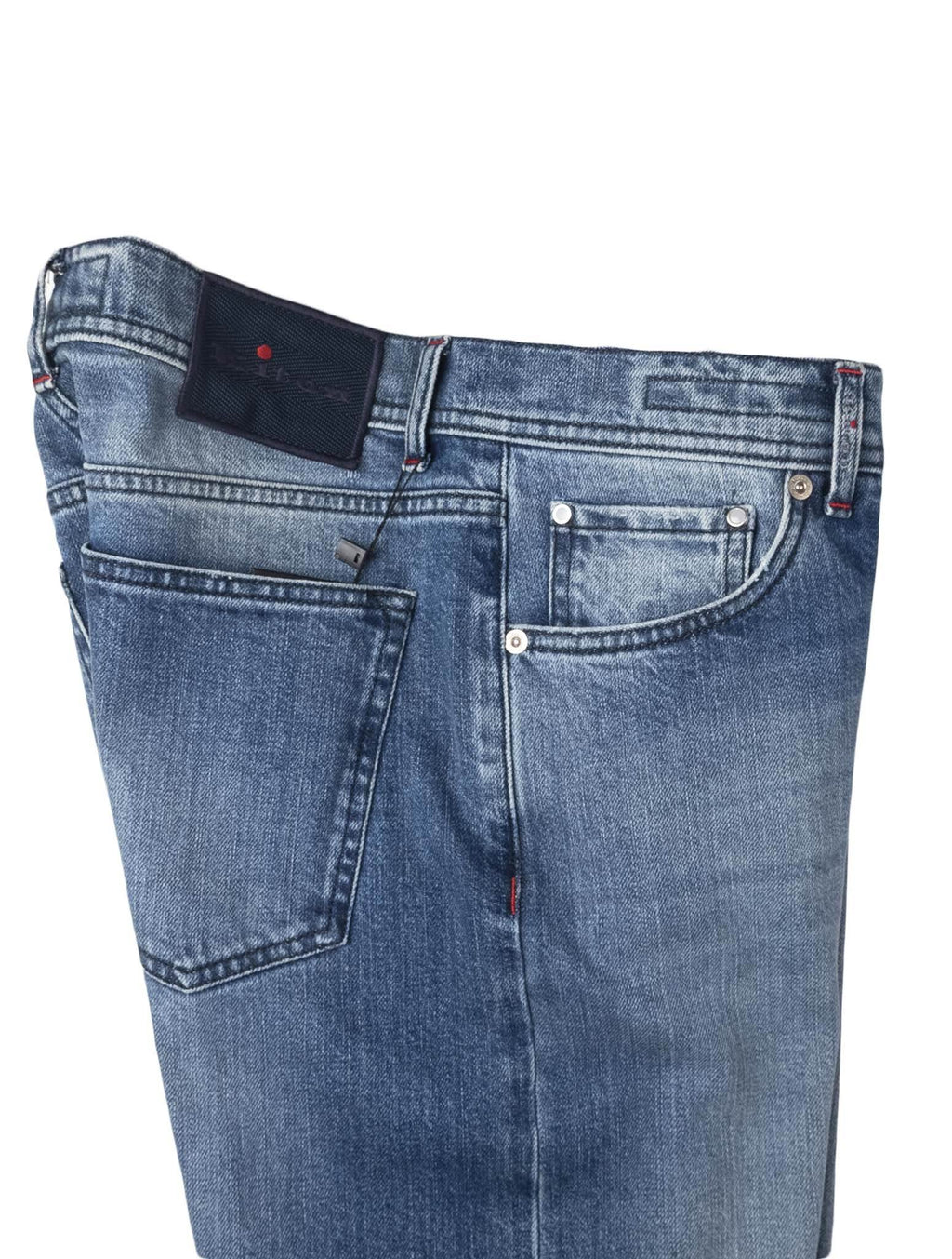 Kiton Light Blue Cotton Ea Jeans