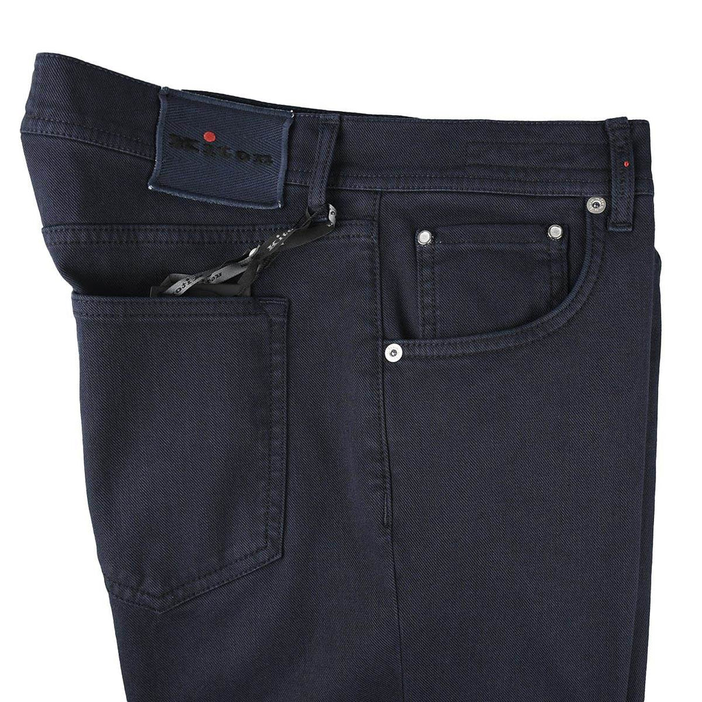 Kiton Blue Cotton Ea Jeans