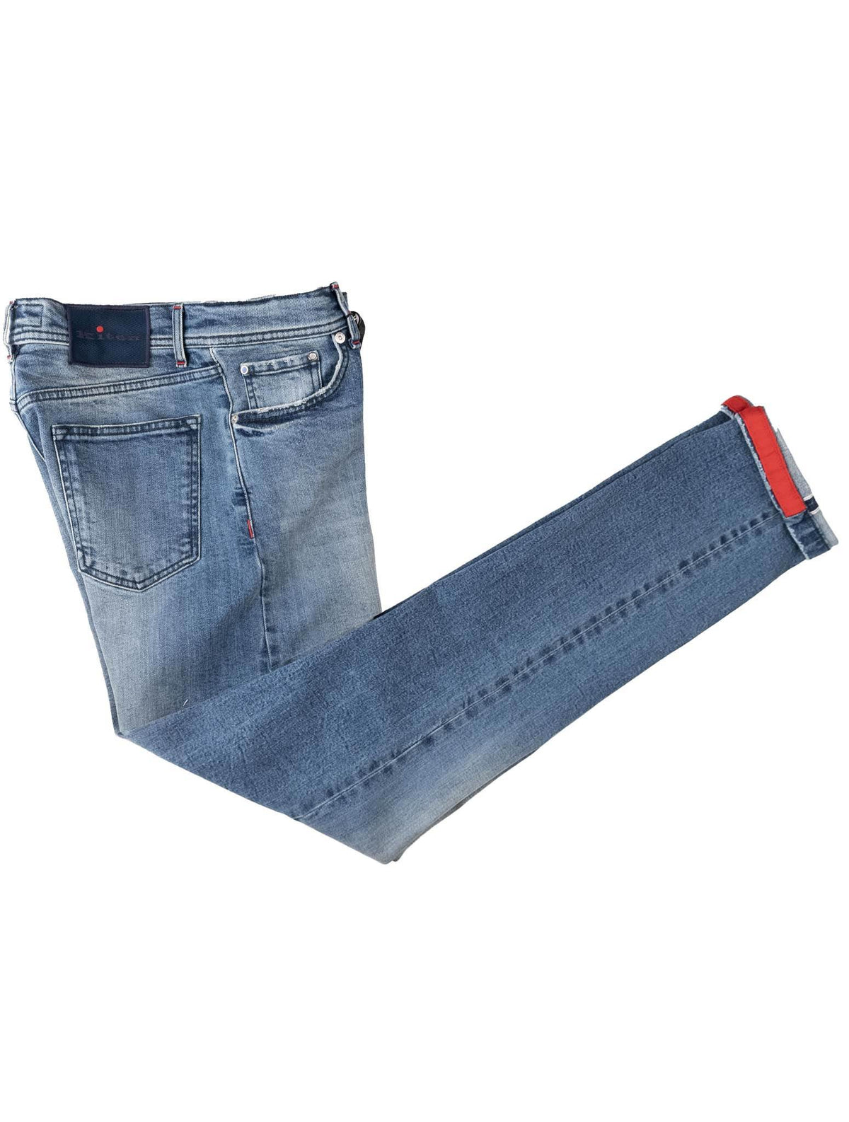 Kiton Light Blue Cotton Ea Jeans