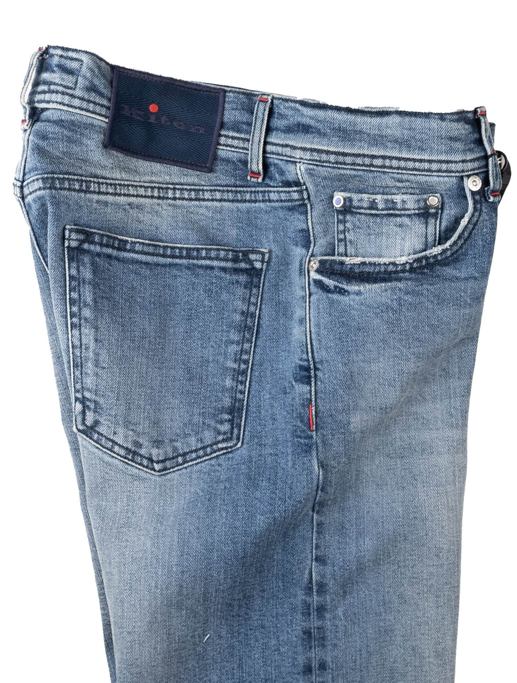 Kiton Light Blue Cotton Ea Jeans