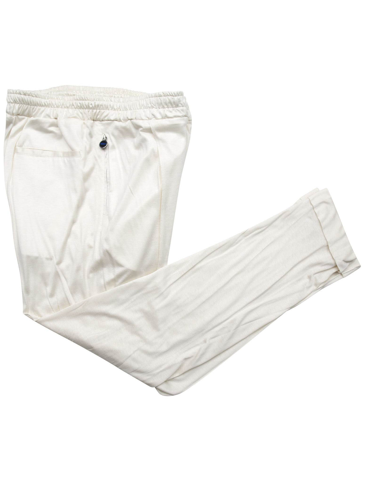 Kiton KNT White Silk Pants