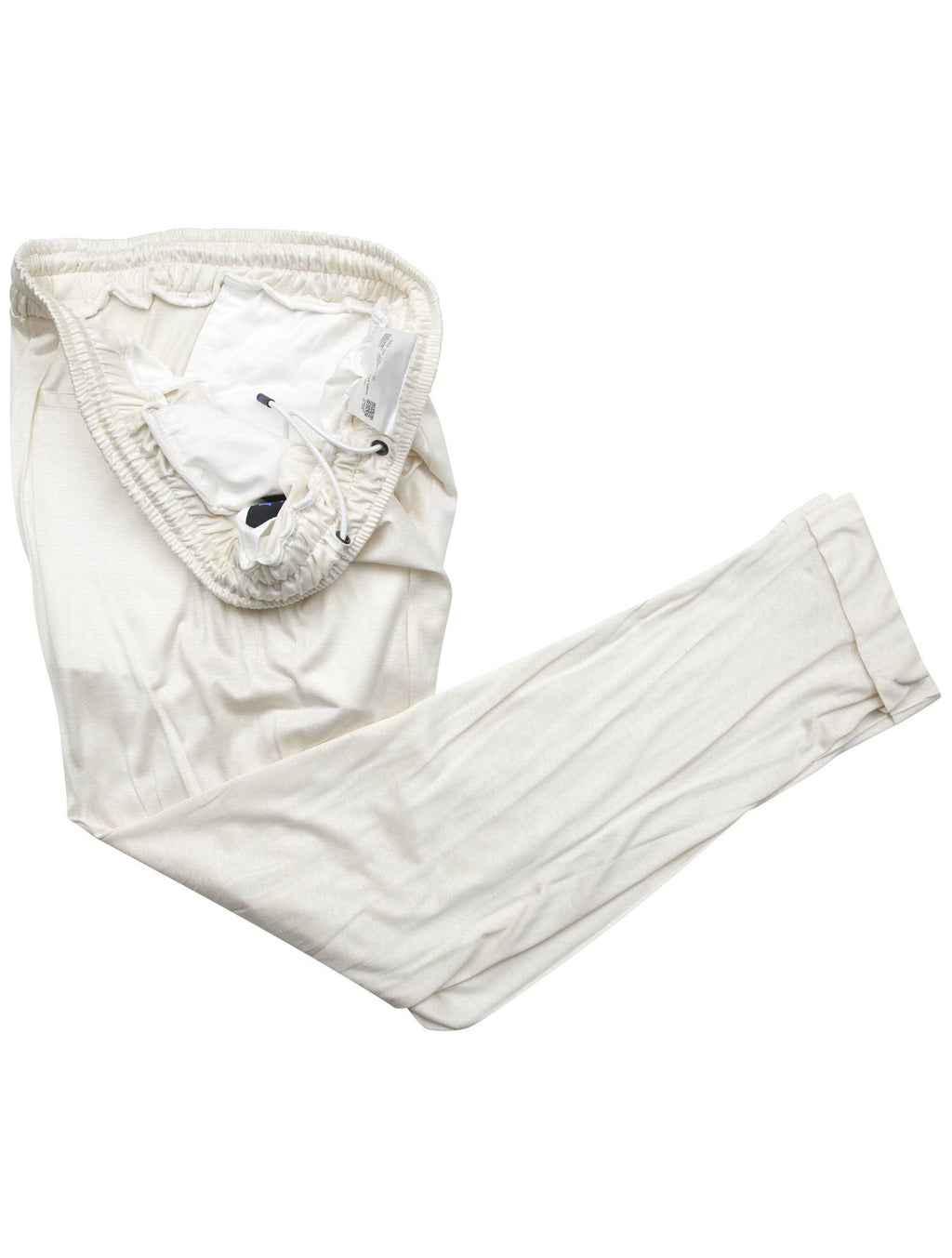 Kiton Kiton KNT White Silk Pants White 001