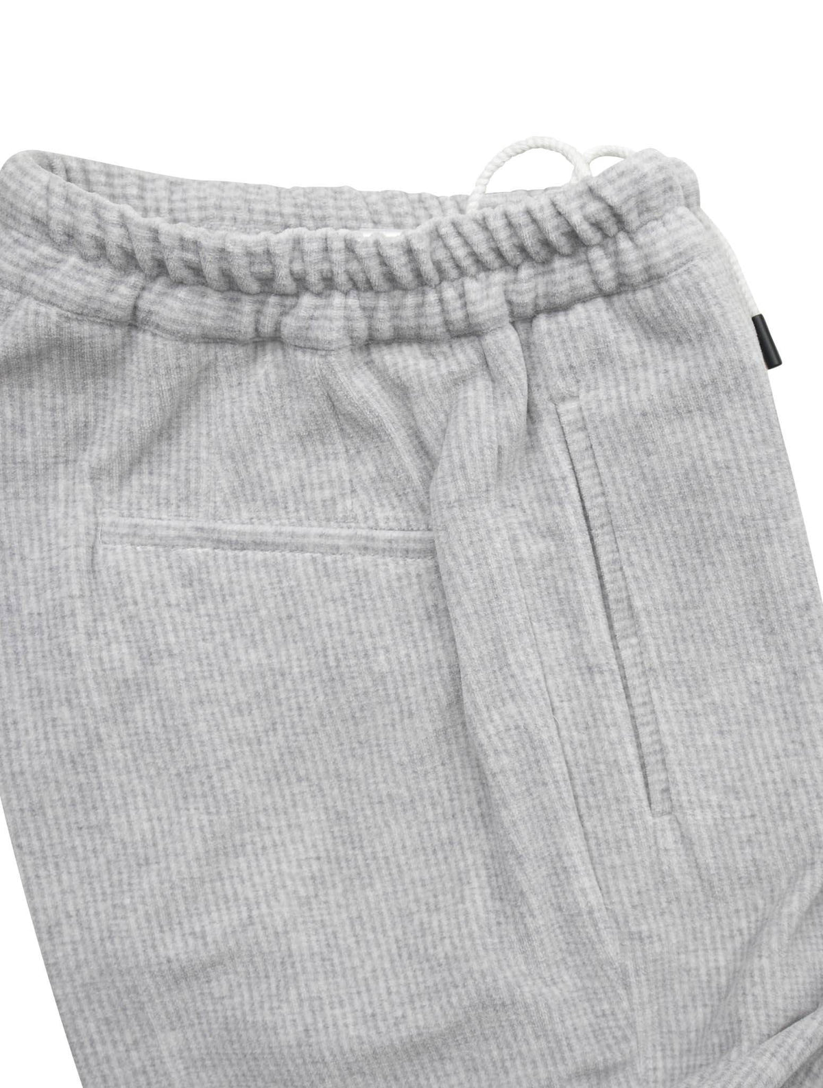 Kiton KNT Gray Cotton Pl Velvet Pants