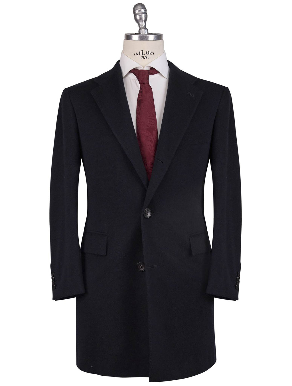 Kiton Kiton Blue Cashmere Overcoat Blue 000