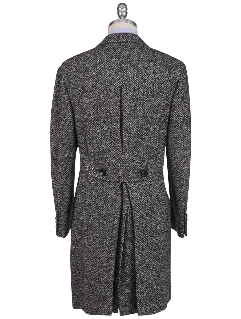 Kiton Multicolor Wool Cashmere Silk Overcoat