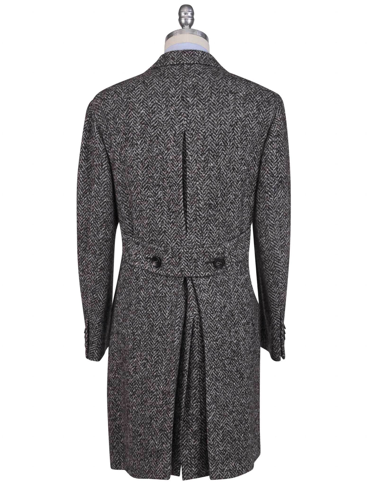 Kiton Multicolor Wool Cashmere Silk Overcoat
