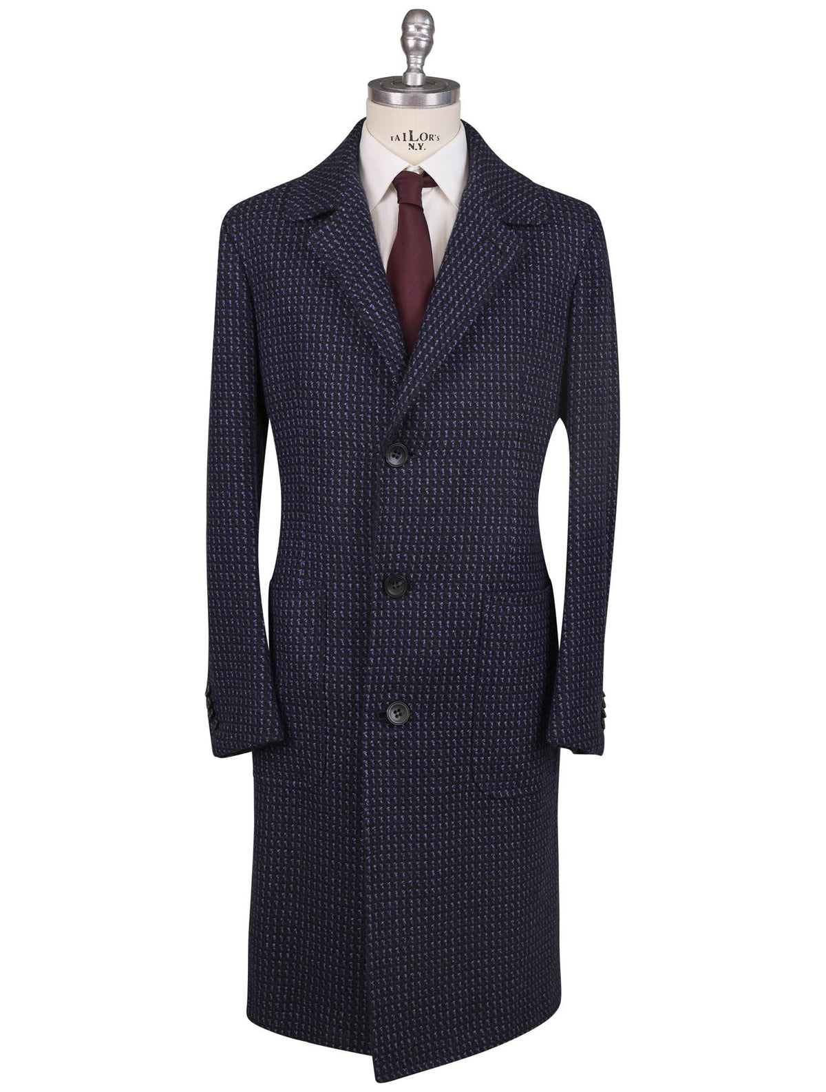 Kiton Kiton Blue Cashmere Overcoat Blue 000