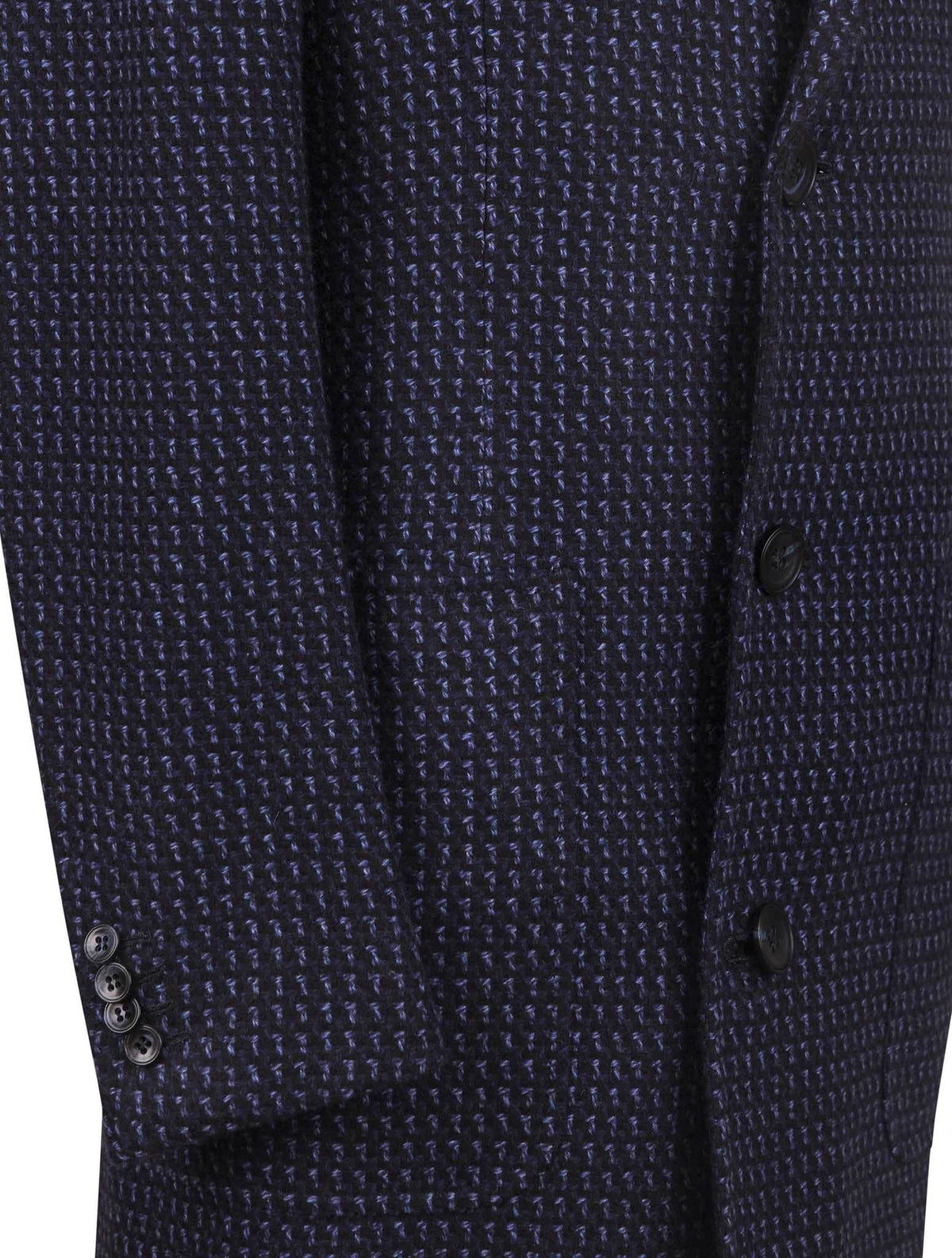 Kiton Blue Cashmere Overcoat
