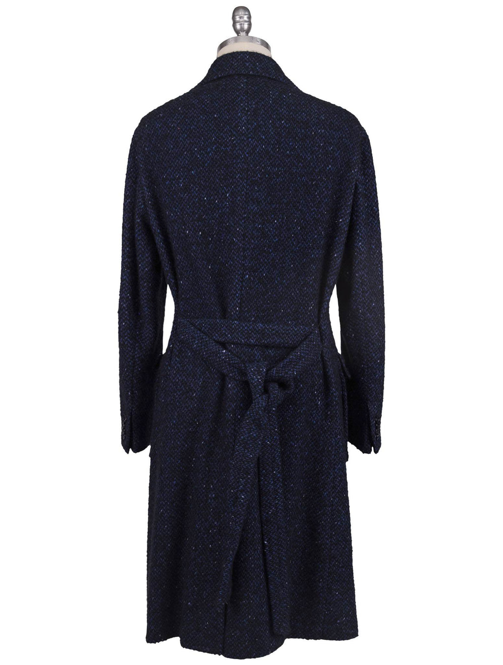 Kiton Blue Cashmere Double Breasted Overcoat