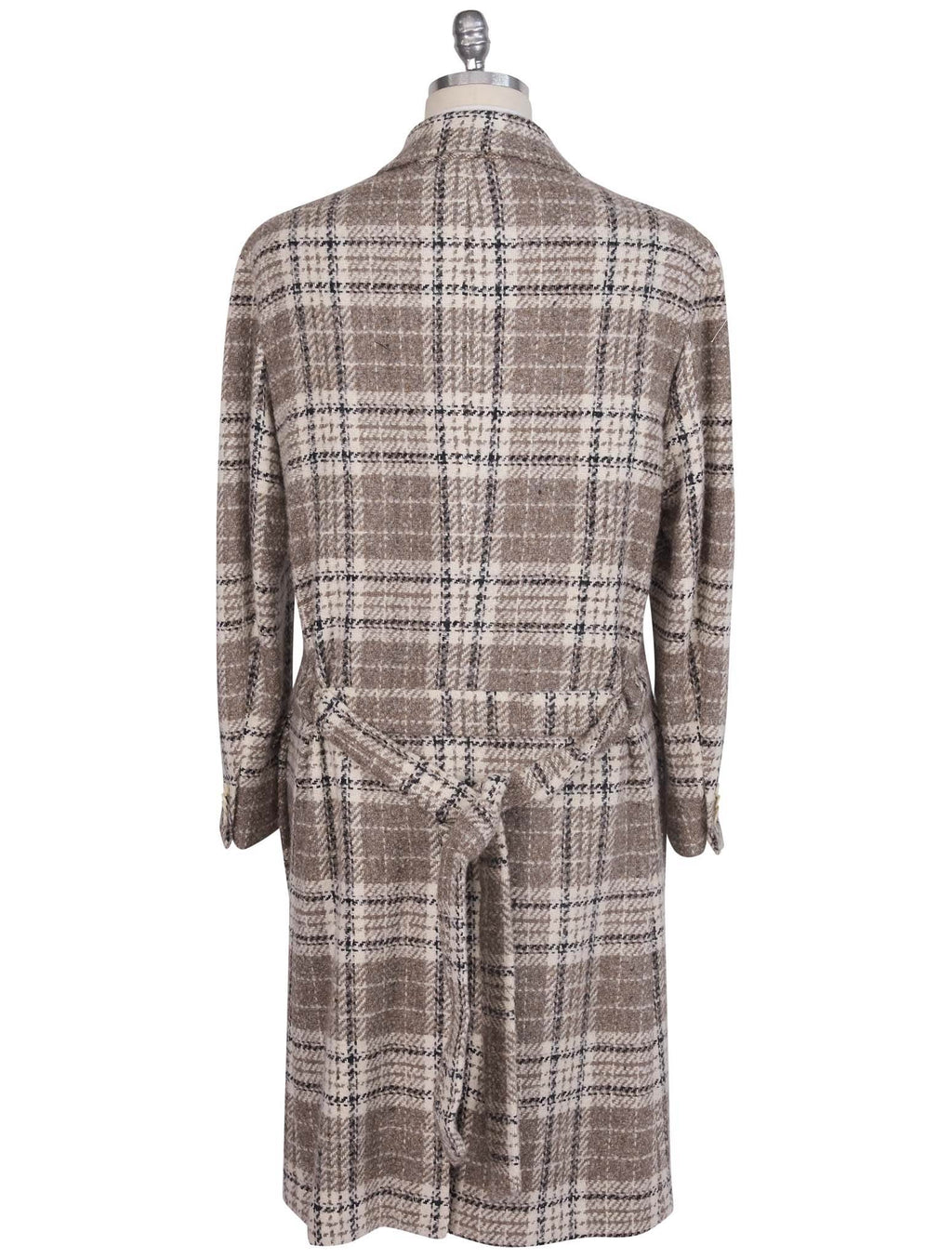Kiton Multicolor Virgin Wool Silk Overcoat