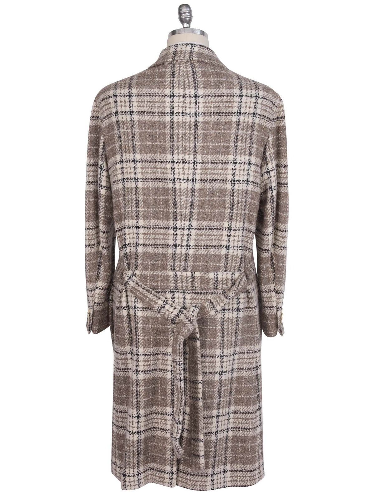 Kiton Multicolor Virgin Wool Silk Overcoat