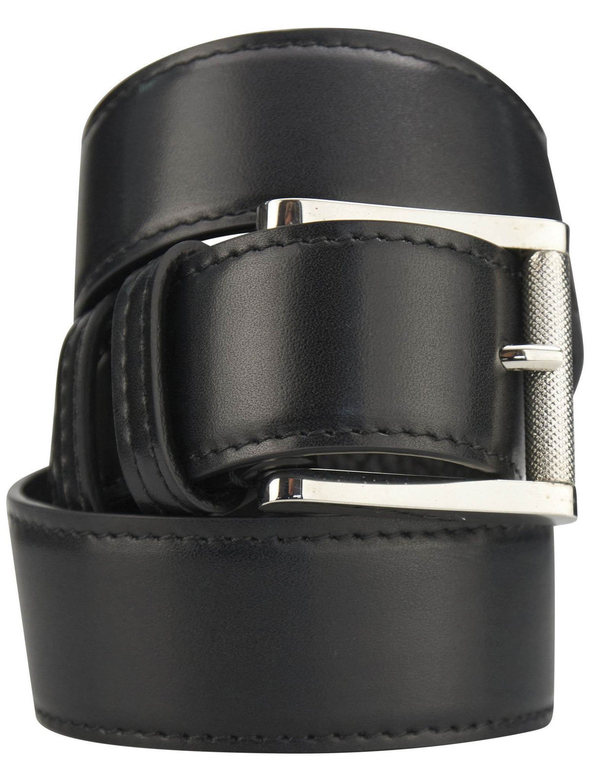 Kiton Kiton Black Leather Belt Black