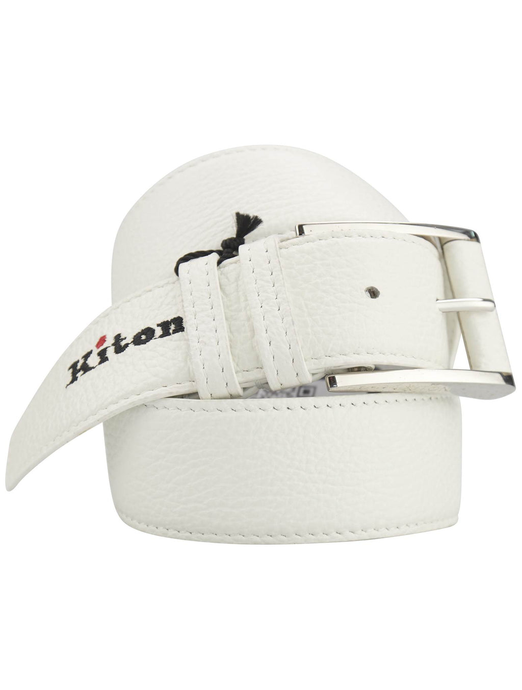 Kiton Kiton White Leather Belt White 000