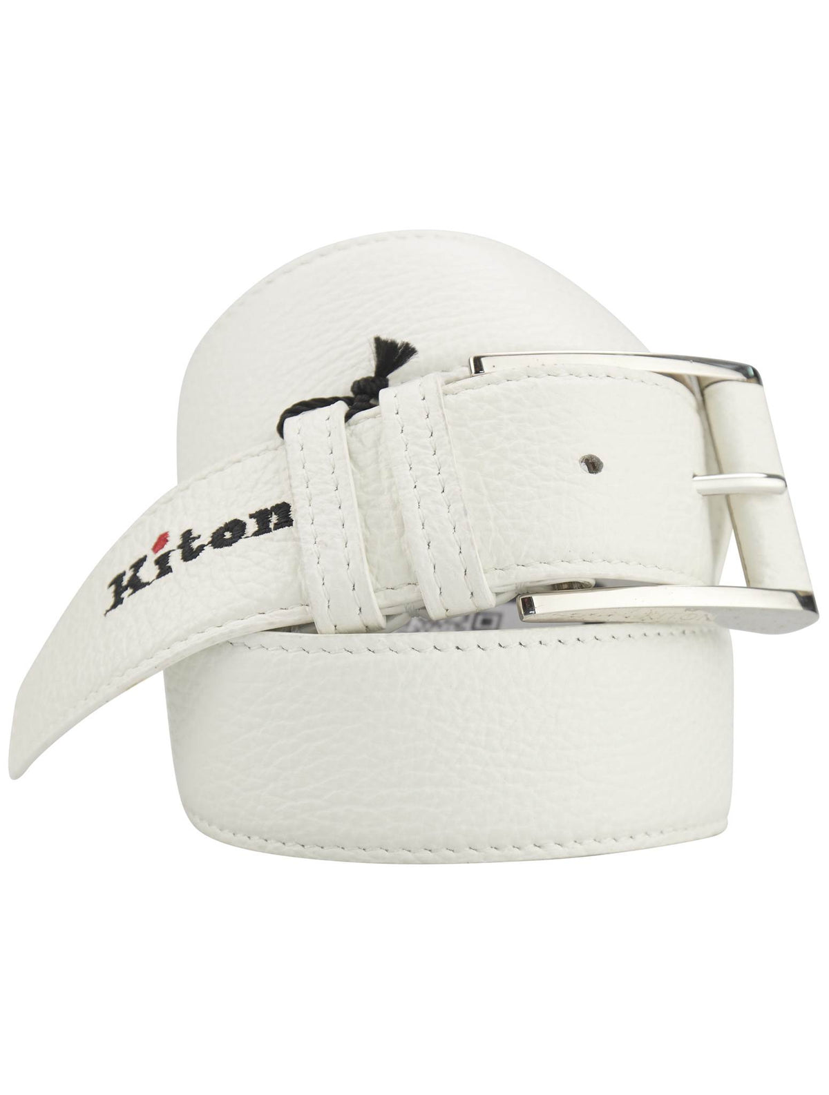 Kiton Kiton White Leather Belt White 000
