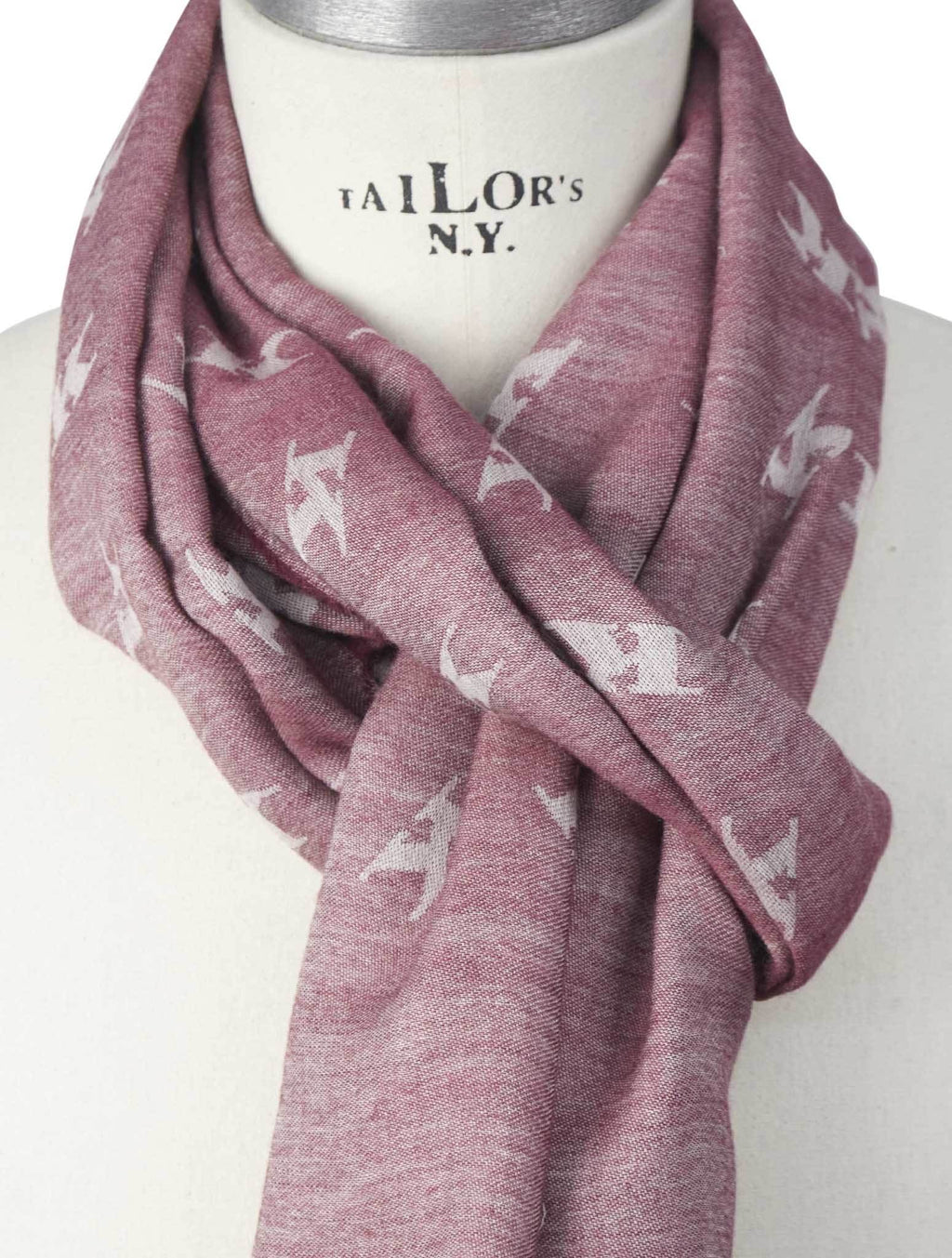 Kiton Kiton Burgundy Wool Silk Scarf Burgundy 001
