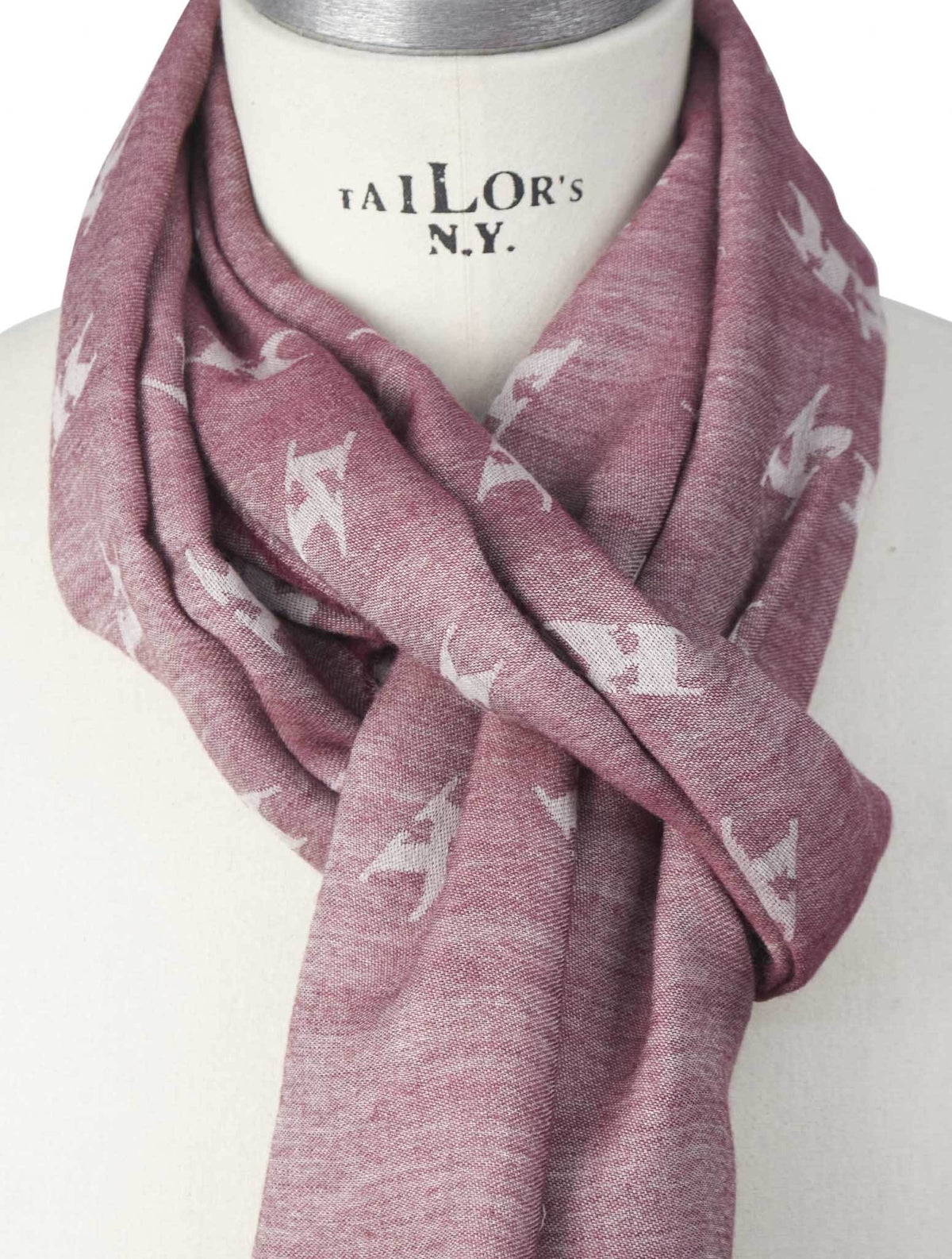 Kiton Kiton Burgundy Wool Silk Scarf Burgundy 001