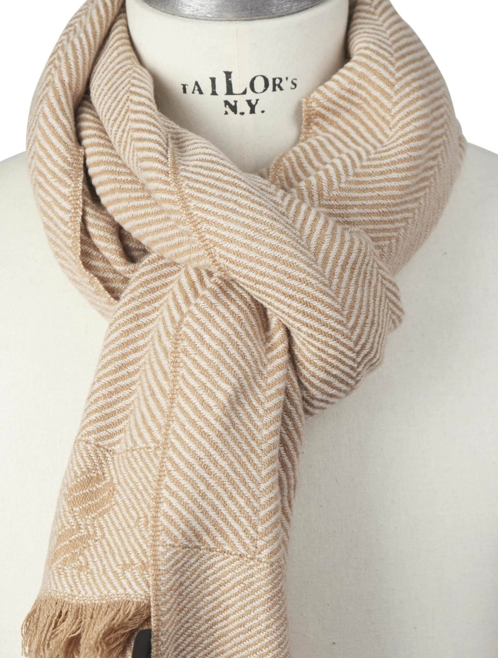 Kiton Kiton Beige Cashmere Camel Scarf Beige 001