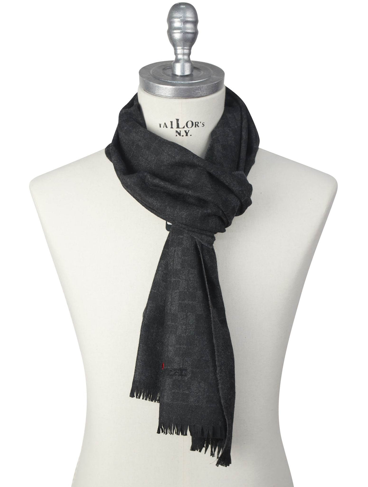 Kiton Kiton Gray Cashmere Scarf Gray 000