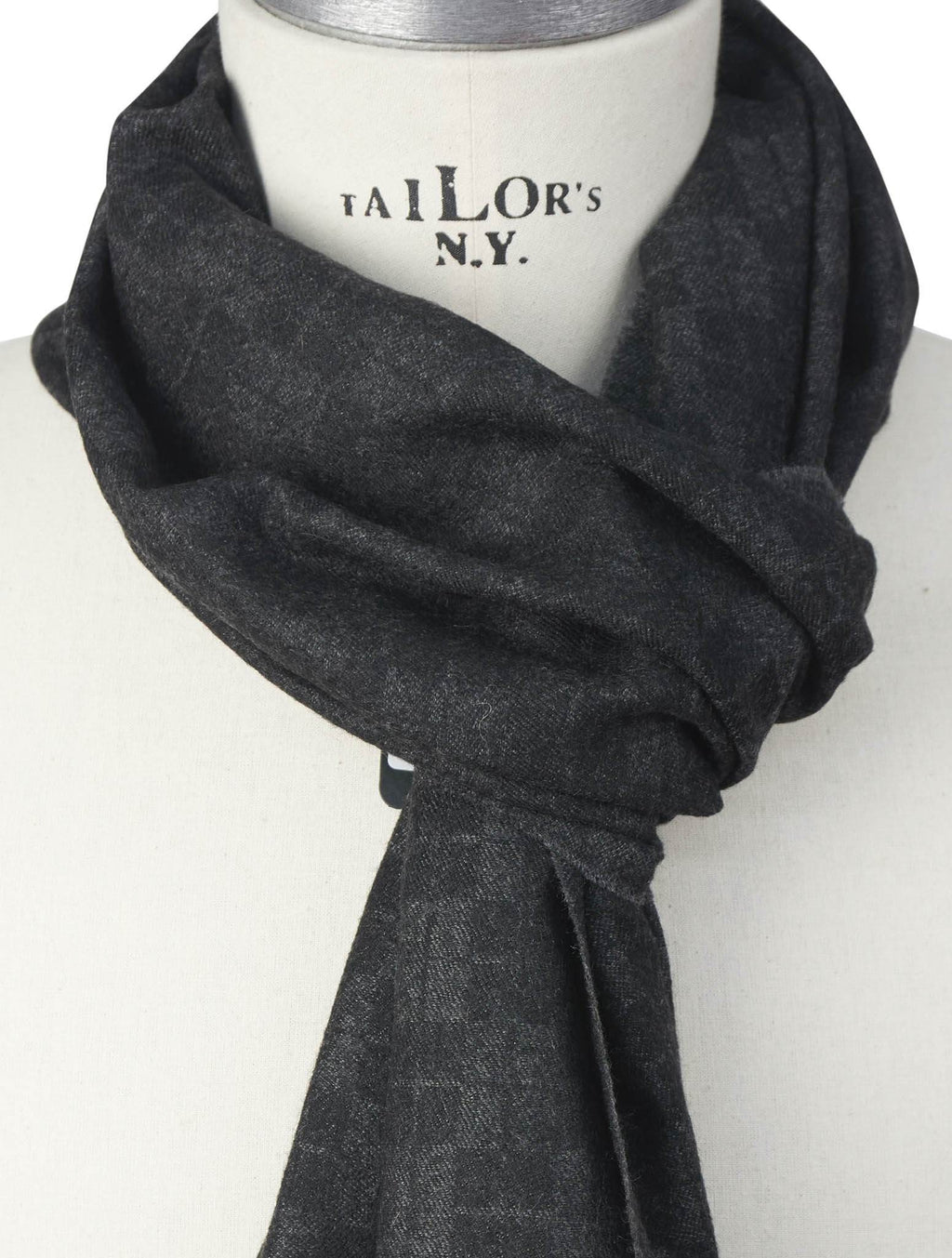 Kiton Kiton Gray Cashmere Scarf Gray 001