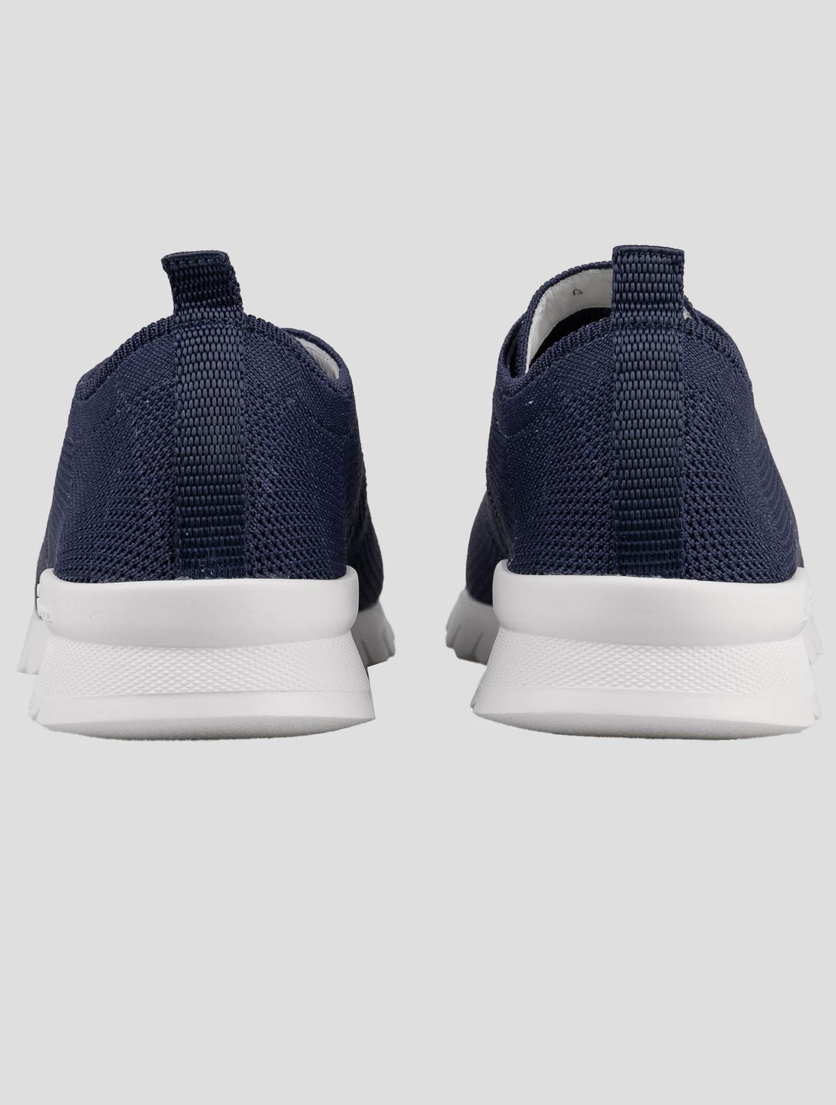 Kiton Blue Cotton Ea Pu Sneakers