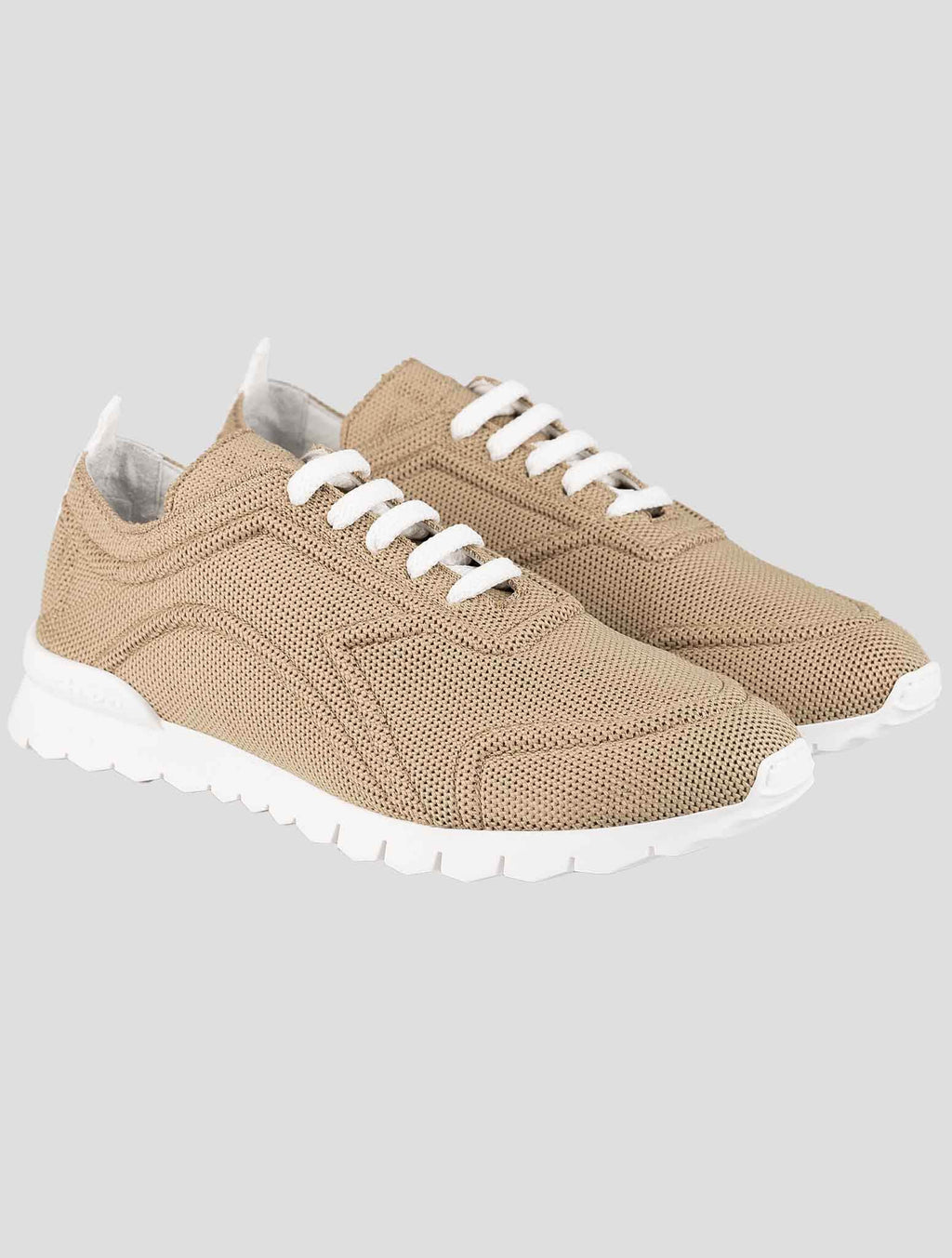 Kiton Kiton Beige Cotton Ea Sneakers Beige 000