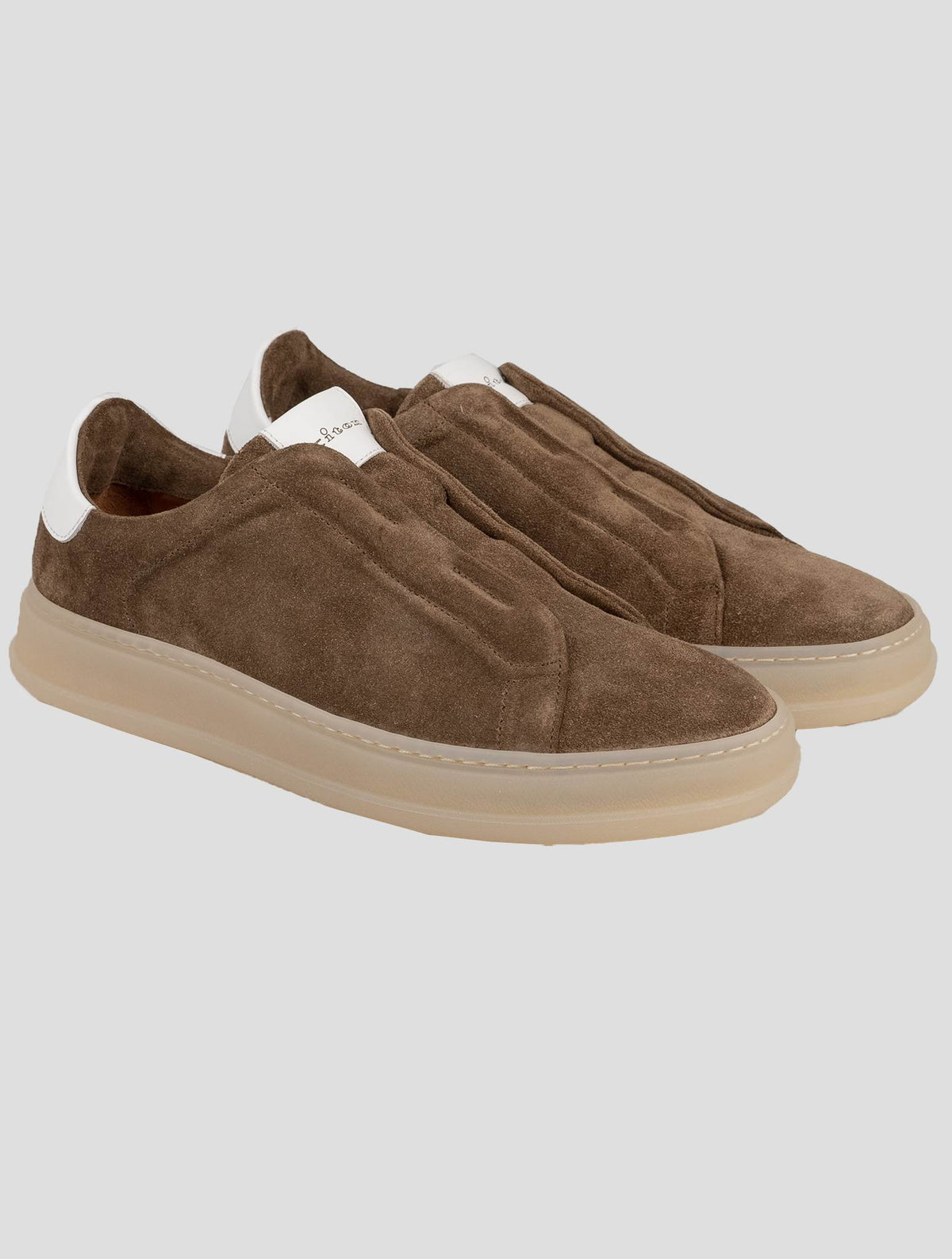 Kiton Kiton Beige Leather Suede Sneakers Beige 000
