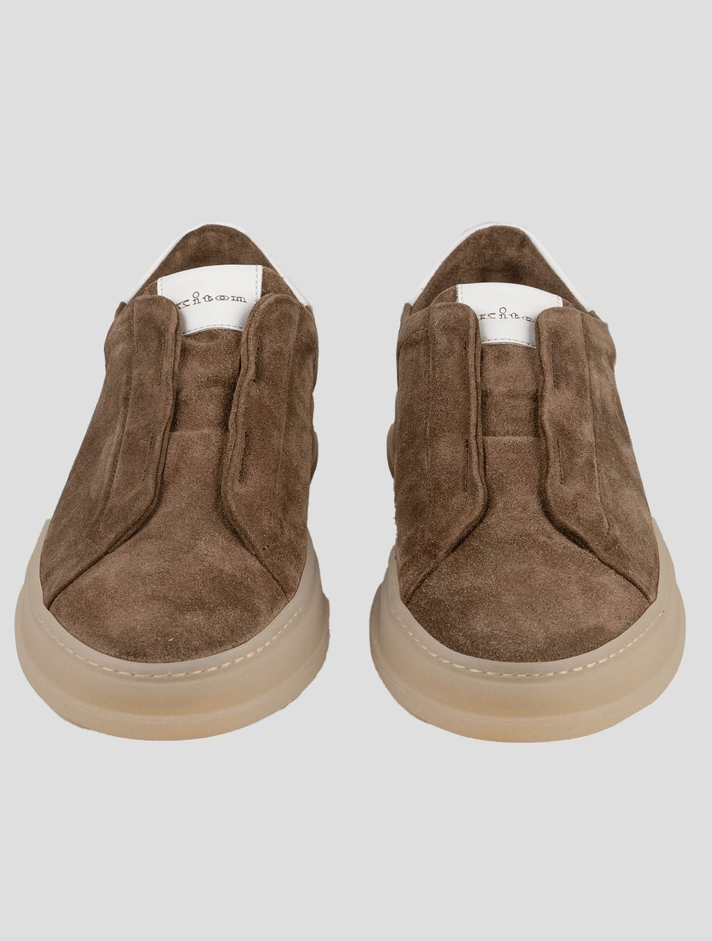 Kiton Kiton Beige Leather Suede Sneakers Beige 001