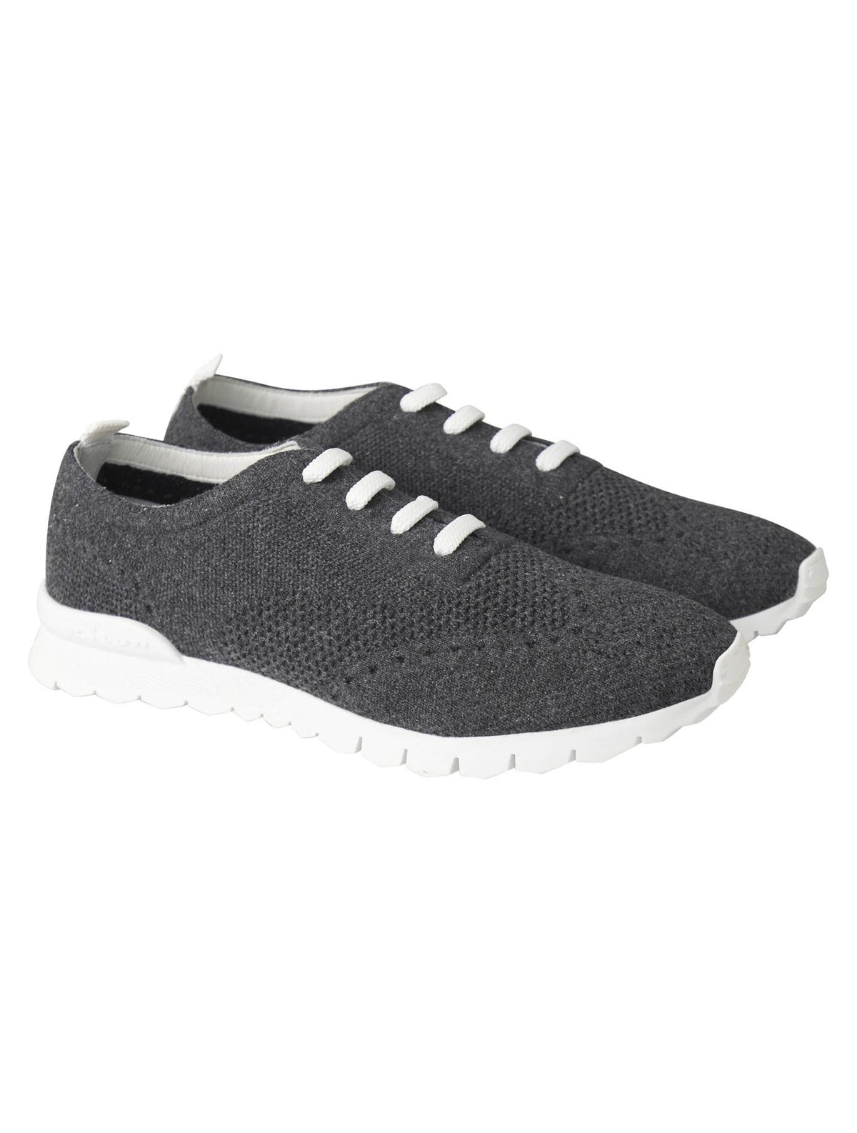 Kiton Gray Cashmere Sneaker