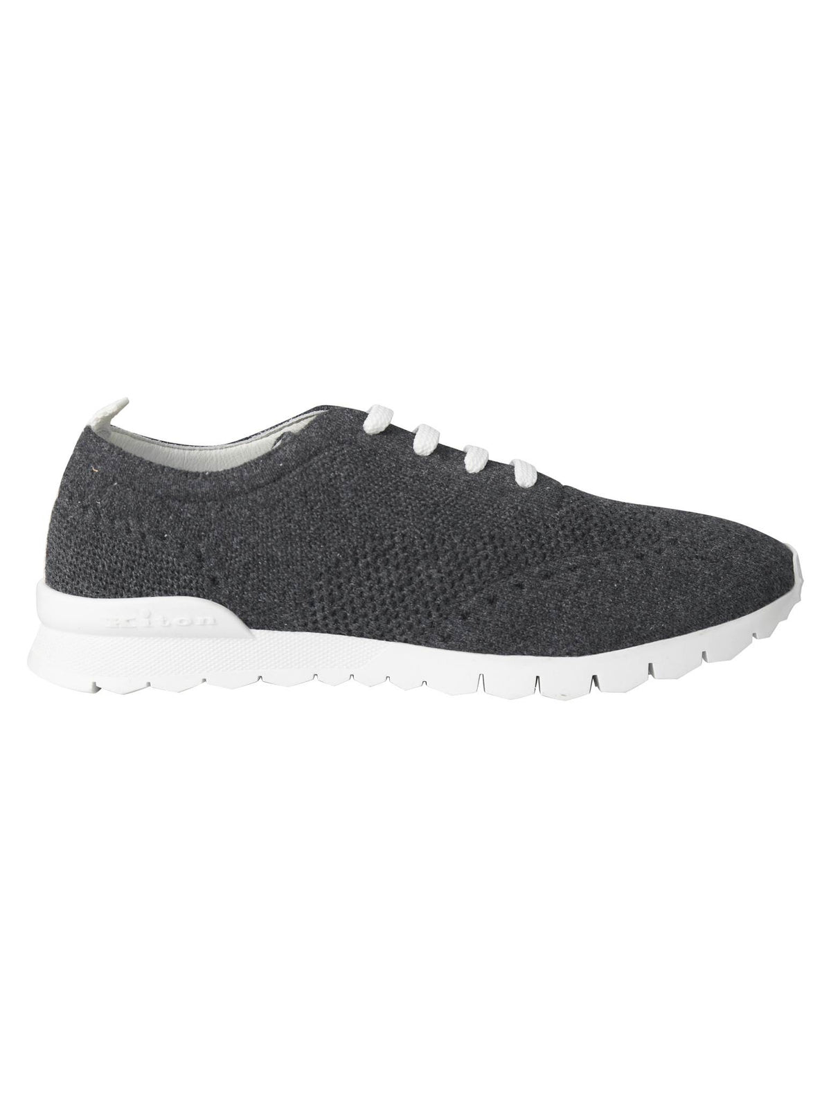 Kiton Gray Cashmere Sneaker