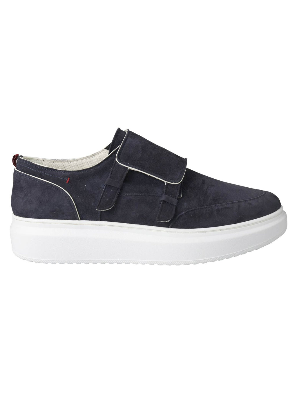 Kiton Blue Leather Suede Sneaker