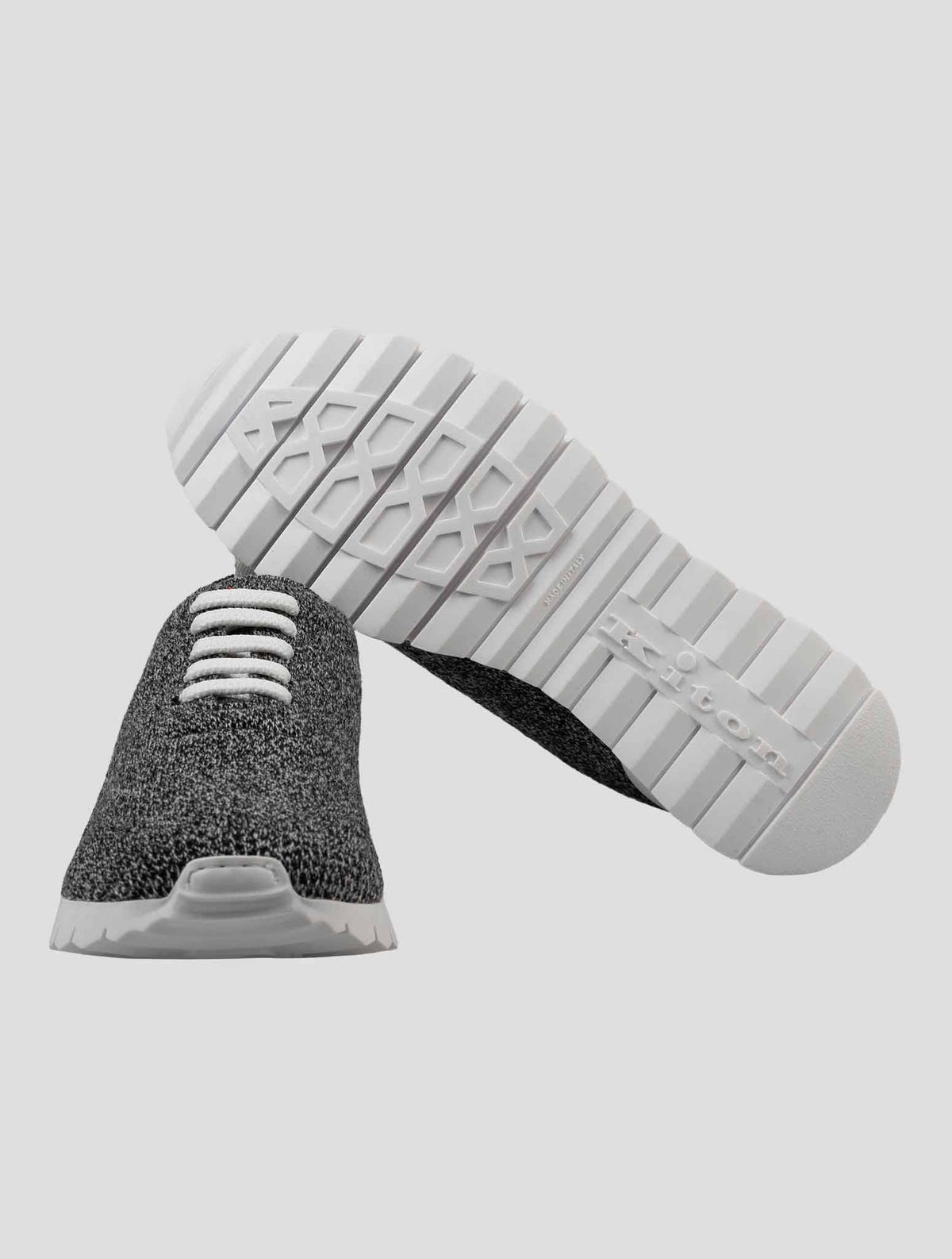 Kiton Gray Cashmere Pl Sneakers
