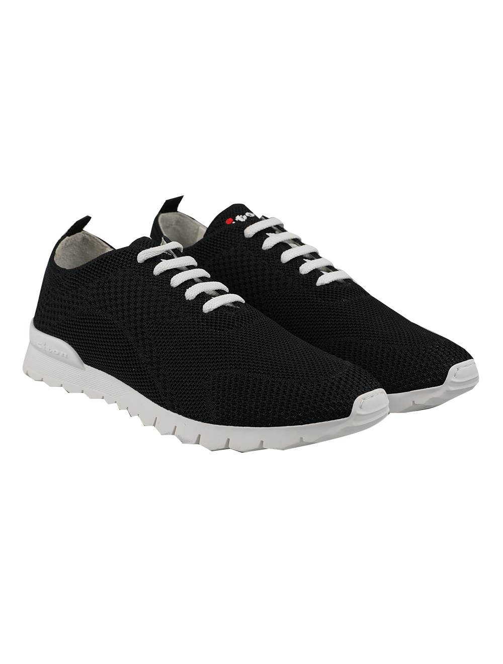 Kiton Kiton Black Cotton Ea Sneakers Black 000