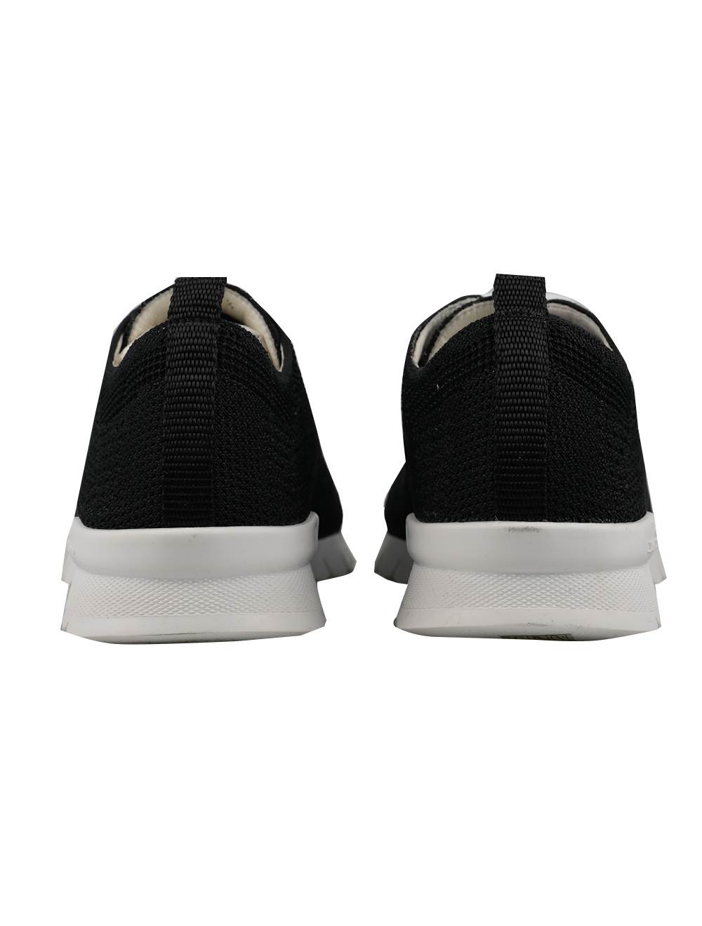 Kiton Black Cotton Ea Sneakers