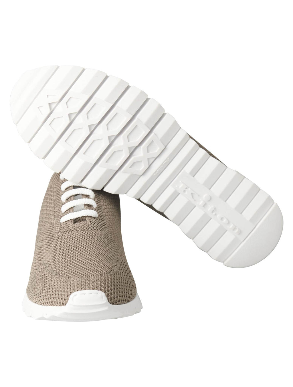 Kiton Brown Cotton Ea Sneaker Fits
