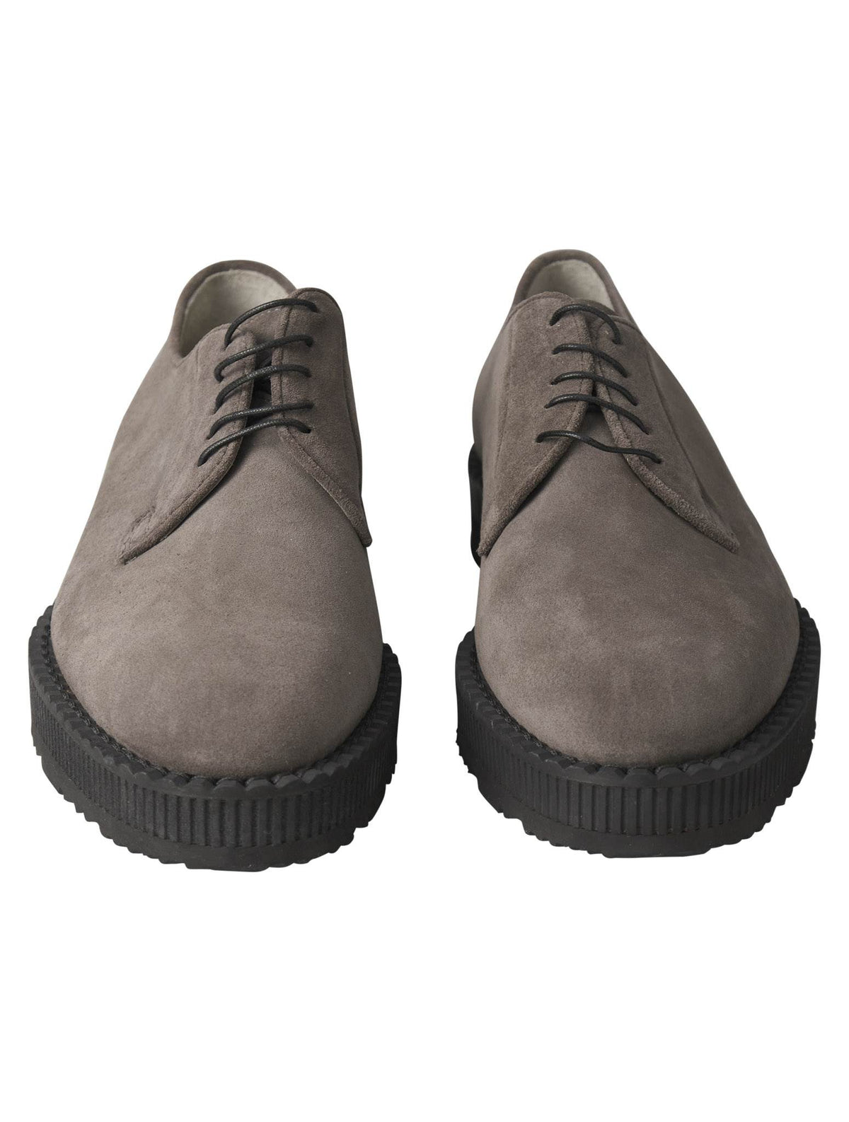 Kiton Kiton Gray Leather Suede Sneaker Gray 001