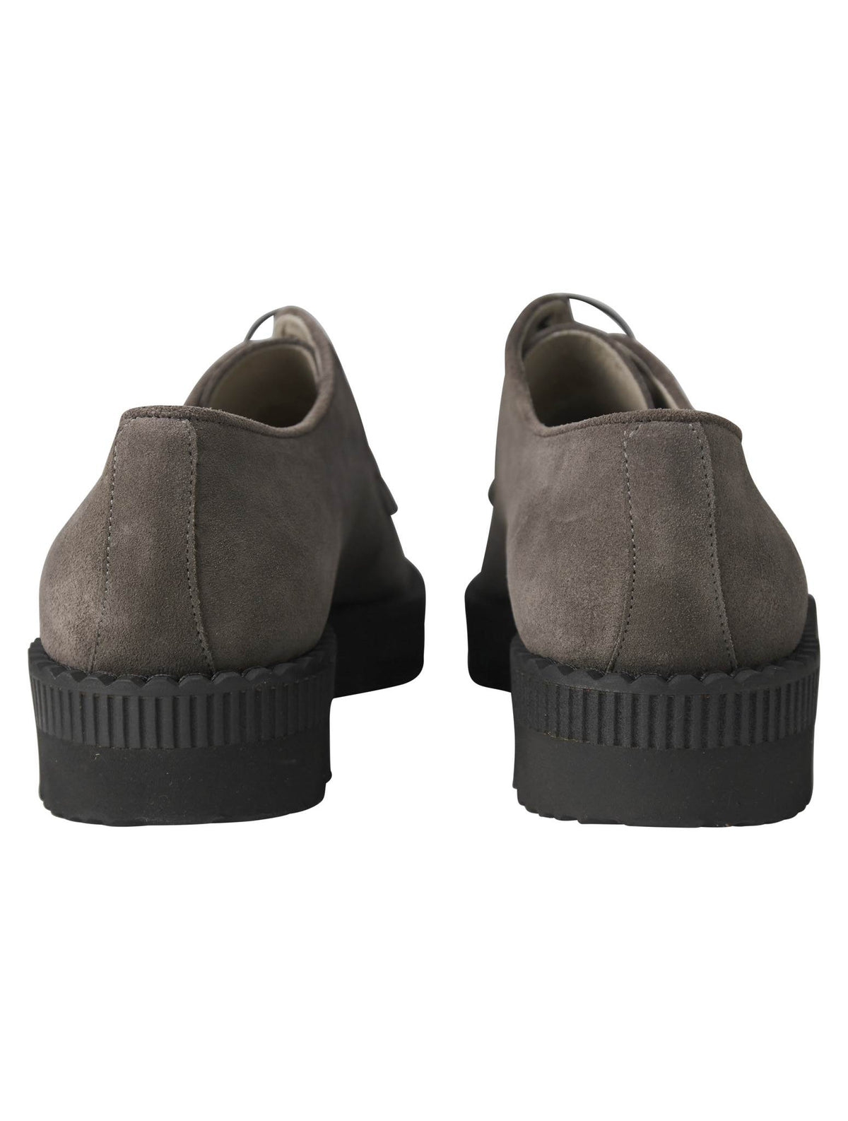 Kiton Gray Leather Suede Sneaker