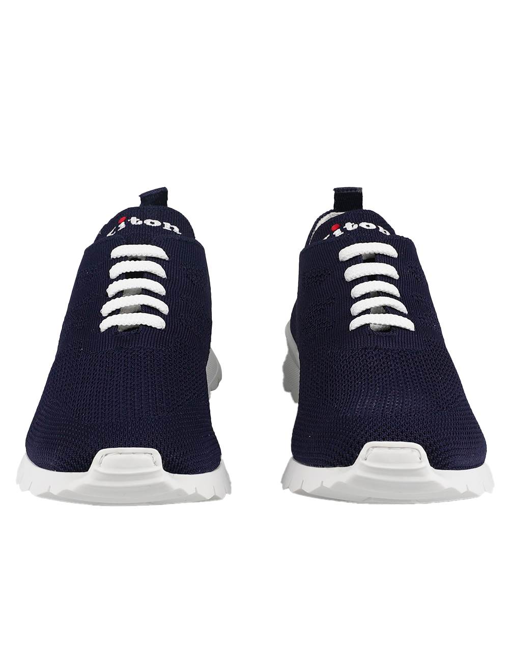 Kiton Kiton Blue Navy Cotton Ea Sneakers Blue Navy 001