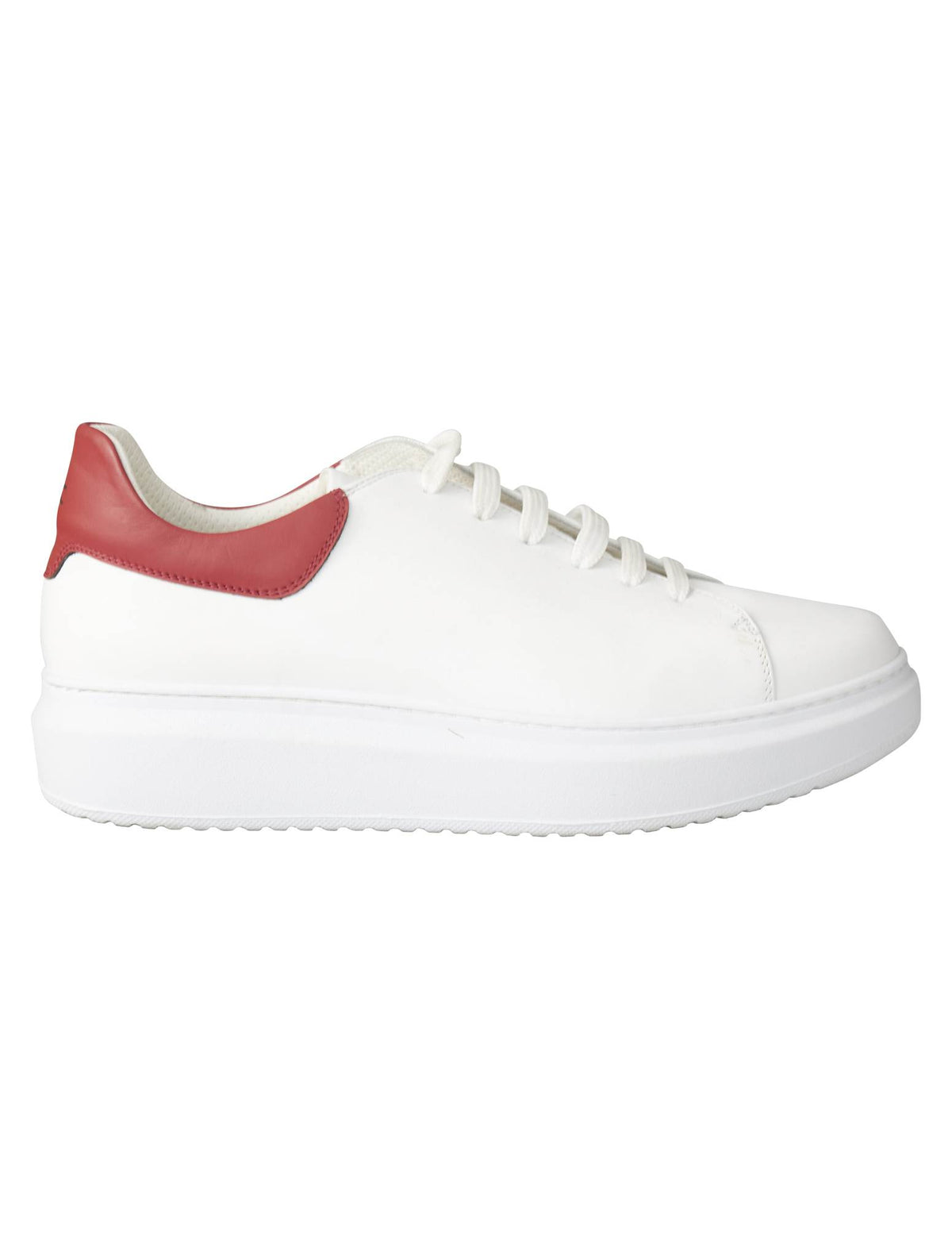 Kiton White Red Leather Sneaker
