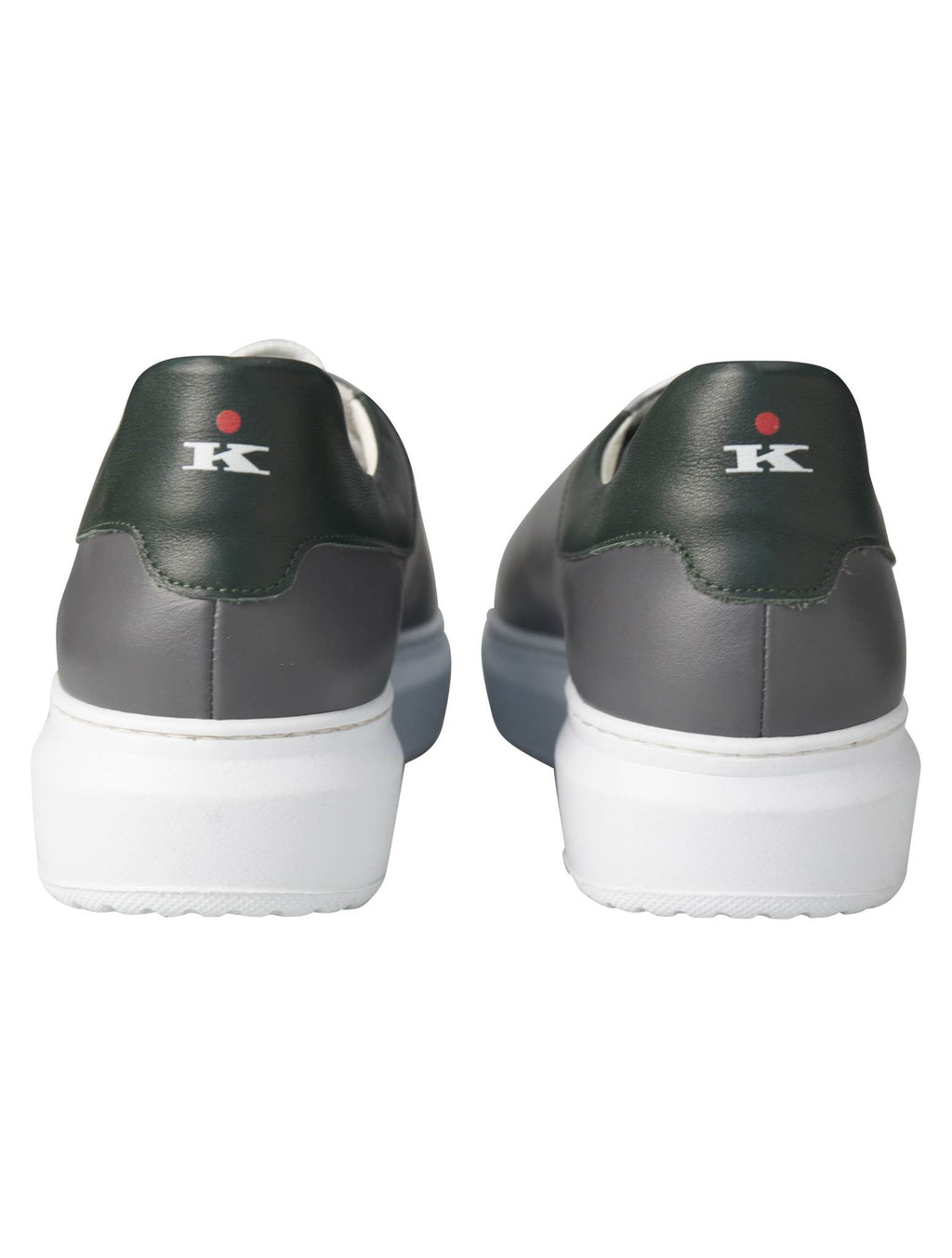 Kiton Gray green Leather Suede